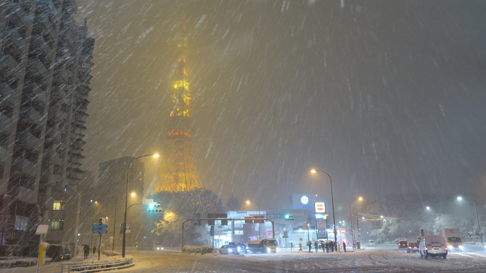 One winter day in Tokyo - My, Japan, Tokyo, Snow, Winter, The photo, Longpost