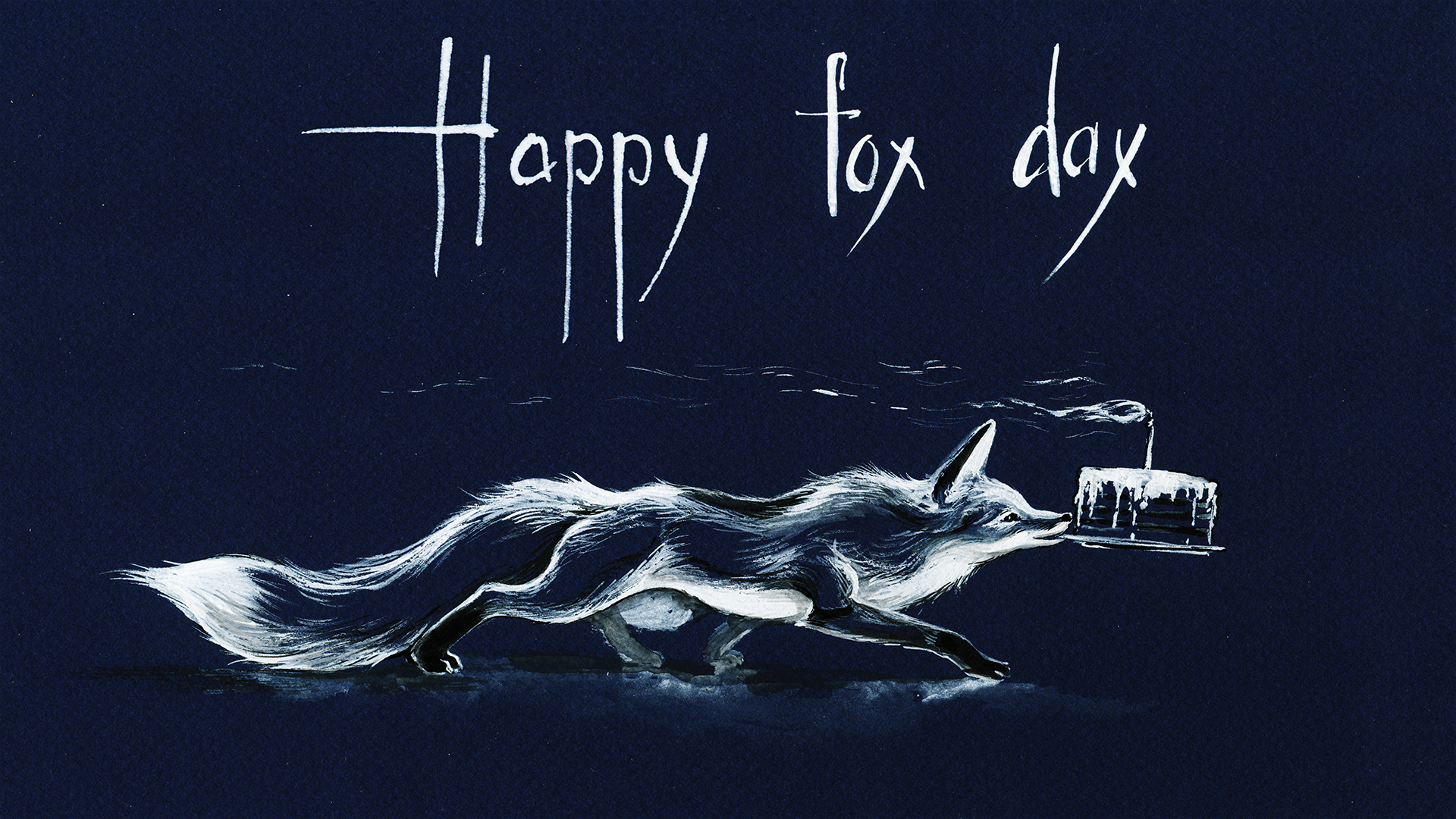 One day a fox