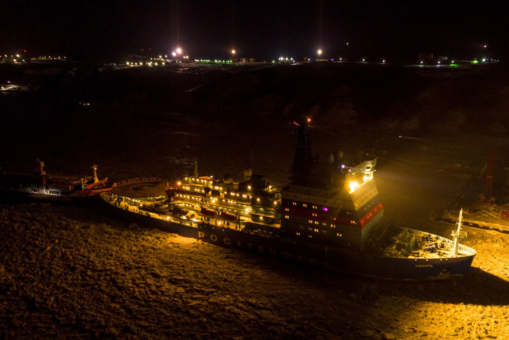 THE FIRST SERIAL UNIVERSAL NUCLEAR ICEBREAKER OF THE PROJECT 22220 SIBERIA WENT ON THE FIRST VOYAGE UNDER THE CONTRACT WITH NORILSK NICKEL - Nuclear icebreaker, Rosatomflot, Siberia, Norilsk Nickel, Video, Longpost, Russia