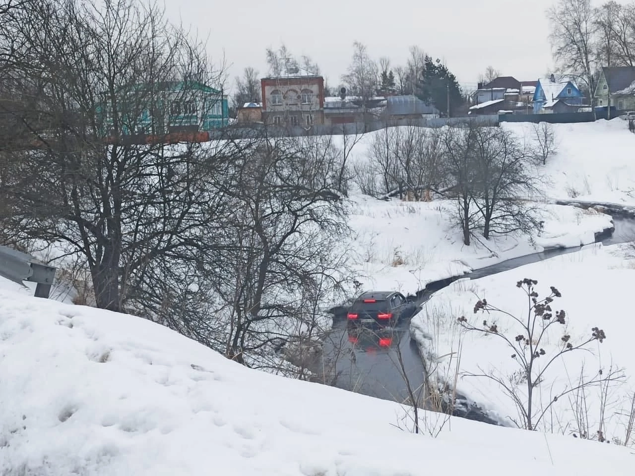 When Yandex Navigator insisted on his... - Car, Winter fishing, Sail