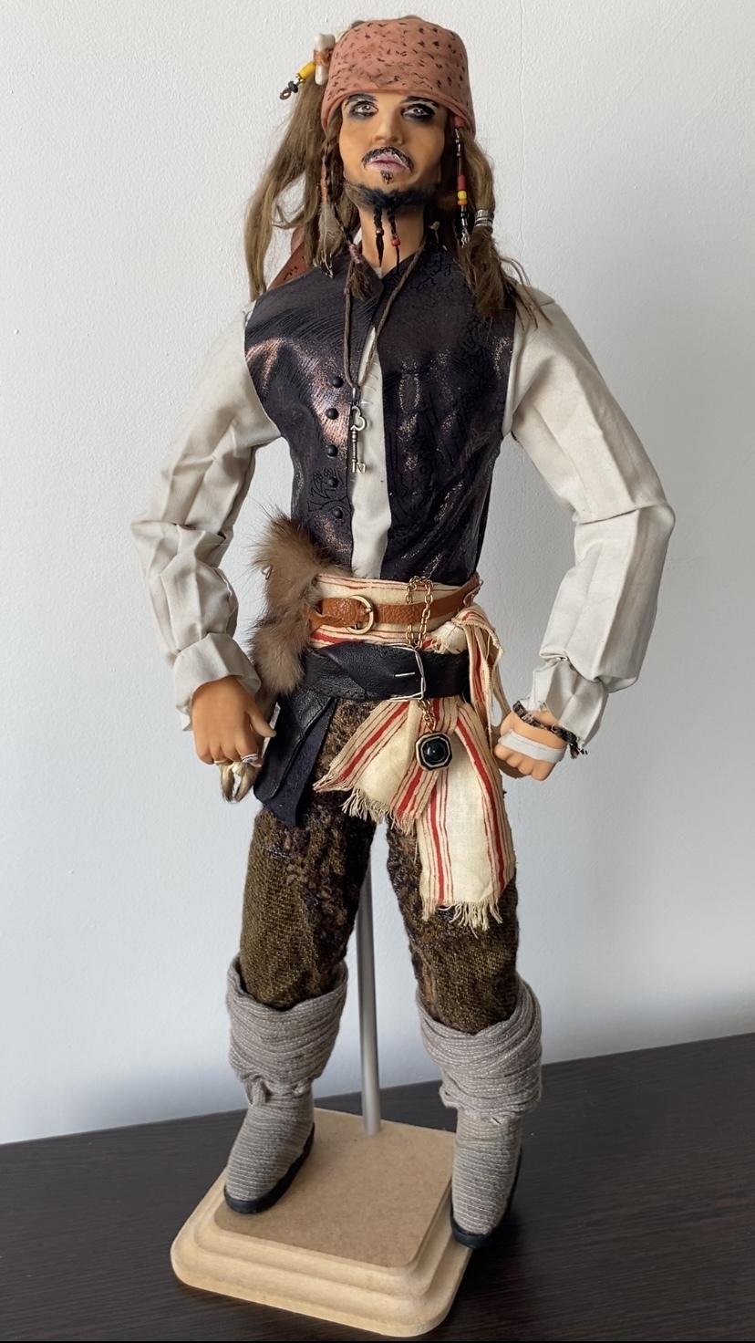 Dolls that are not played with - My, Collecting, Puppets, Handmade, Лепка, Decor, Polymer clay, Captain Jack Sparrow, Chester Bennington, Pennywise, Joker, Mask, Longpost