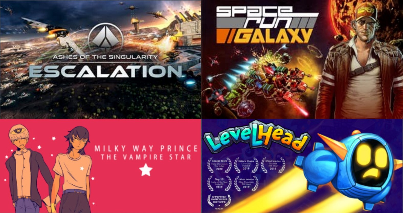 Розыгрыш Ashes of the Singularity Escalation,Space Run Galaxy,Milky Way Prince The Vampire Star,Levelhead - Моё, Steamgifts, Розыгрыш, Компьютерные игры, Steam