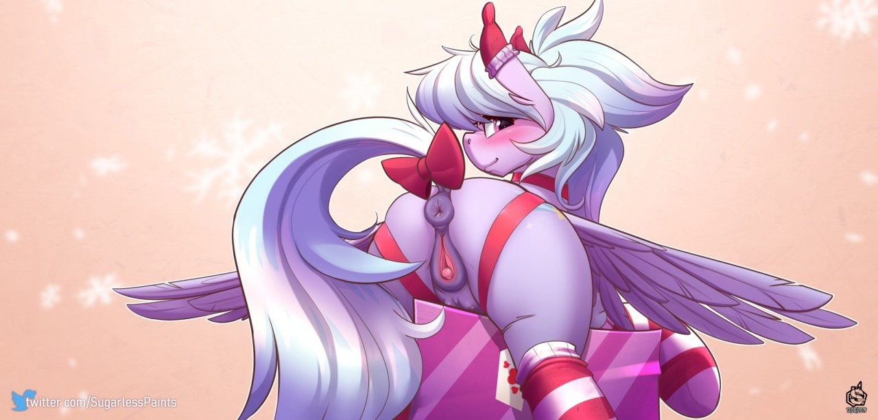 Самый лучший подарок на свете! - NSFW, My Little Pony, PonyArt, MLP Explicit, MLP anatomically correct, MLP Носочки, Sugarlesspaints, Original Character