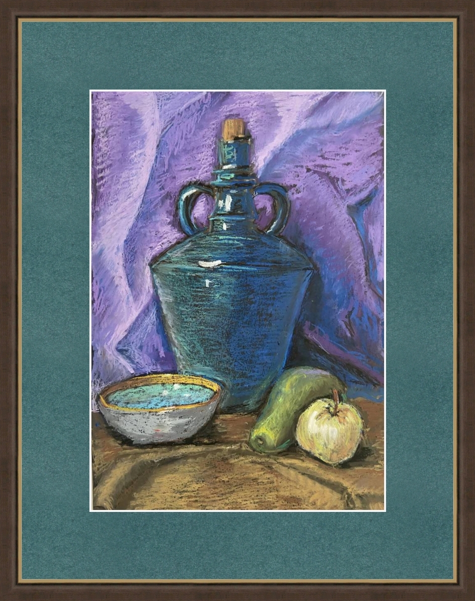 Still life - My, Painting, Oil pastel, Still life, Interior painting, Modern Art, Longpost