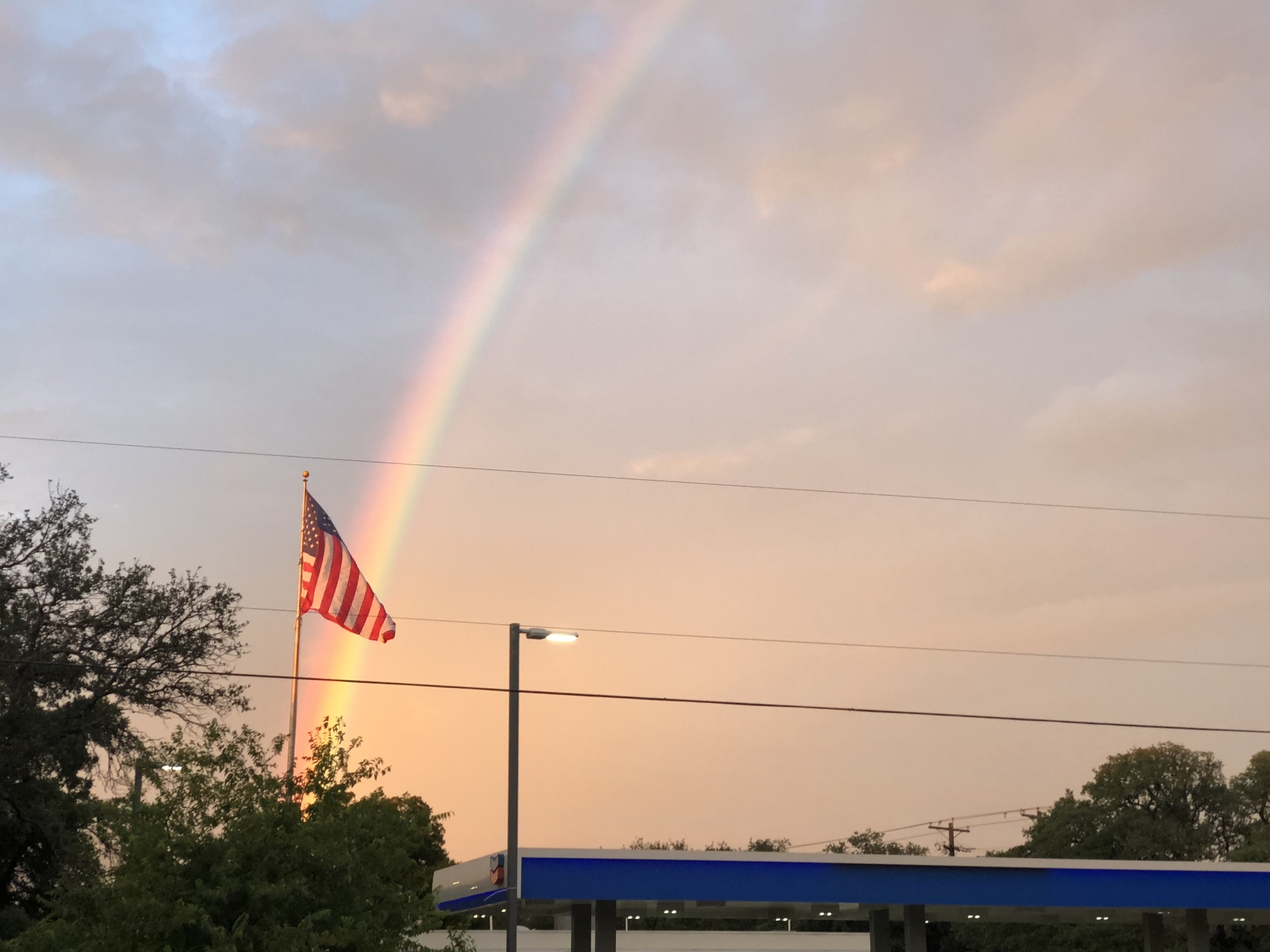 Rainbow - My, Rainbow, The photo, Flag, Sunset