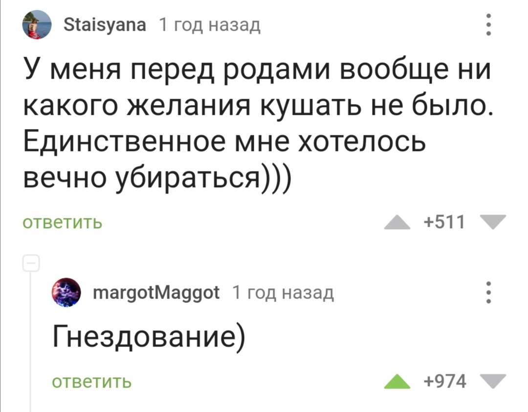 Гнездование - Комментарии на Пикабу, Беременность, Роды, Длиннопост, Гнездование