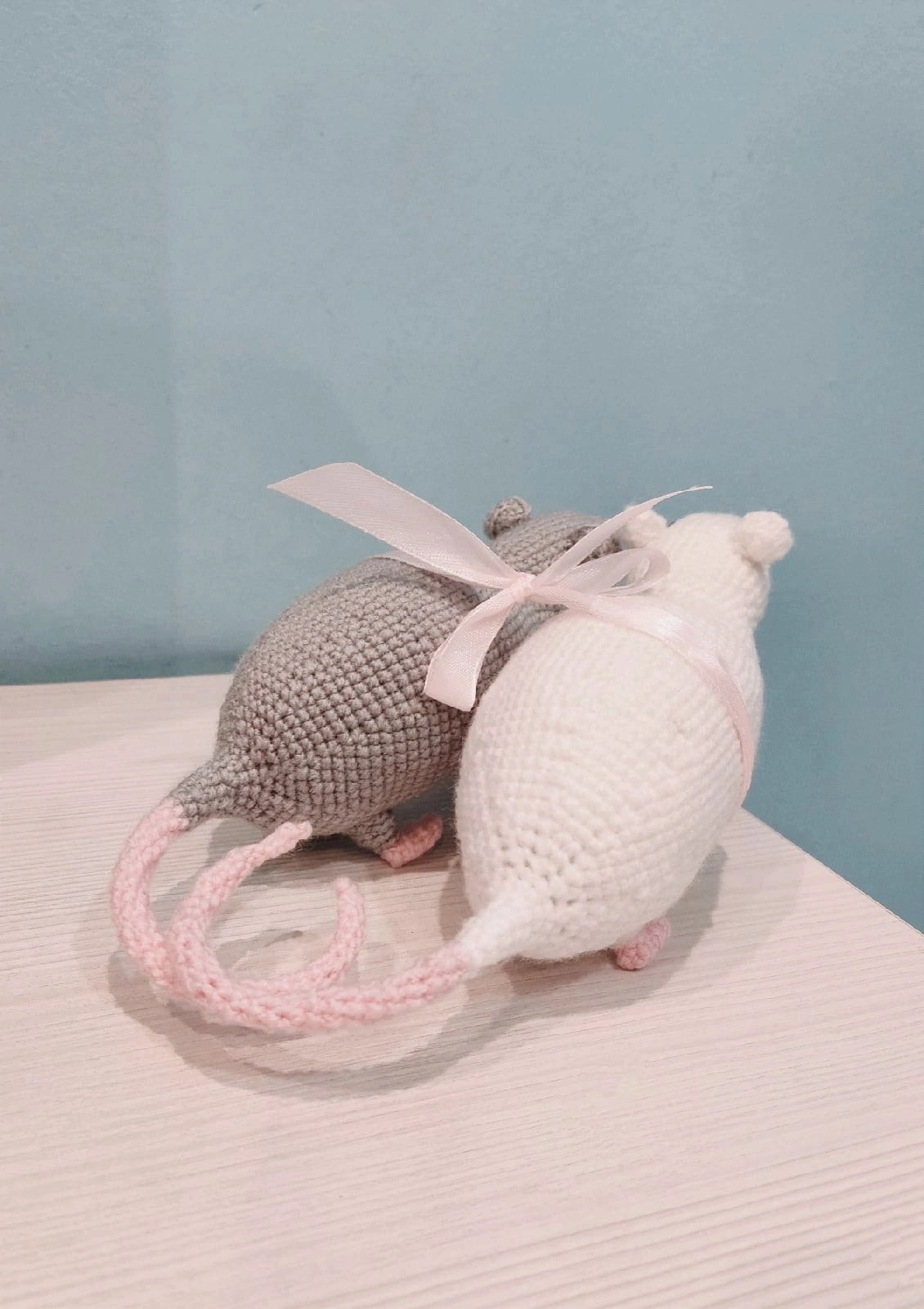 It's rats. - My, Needlework, Handmade, Needlework without process, Rat, Knitting, Crochet, Knitted toys, Longpost