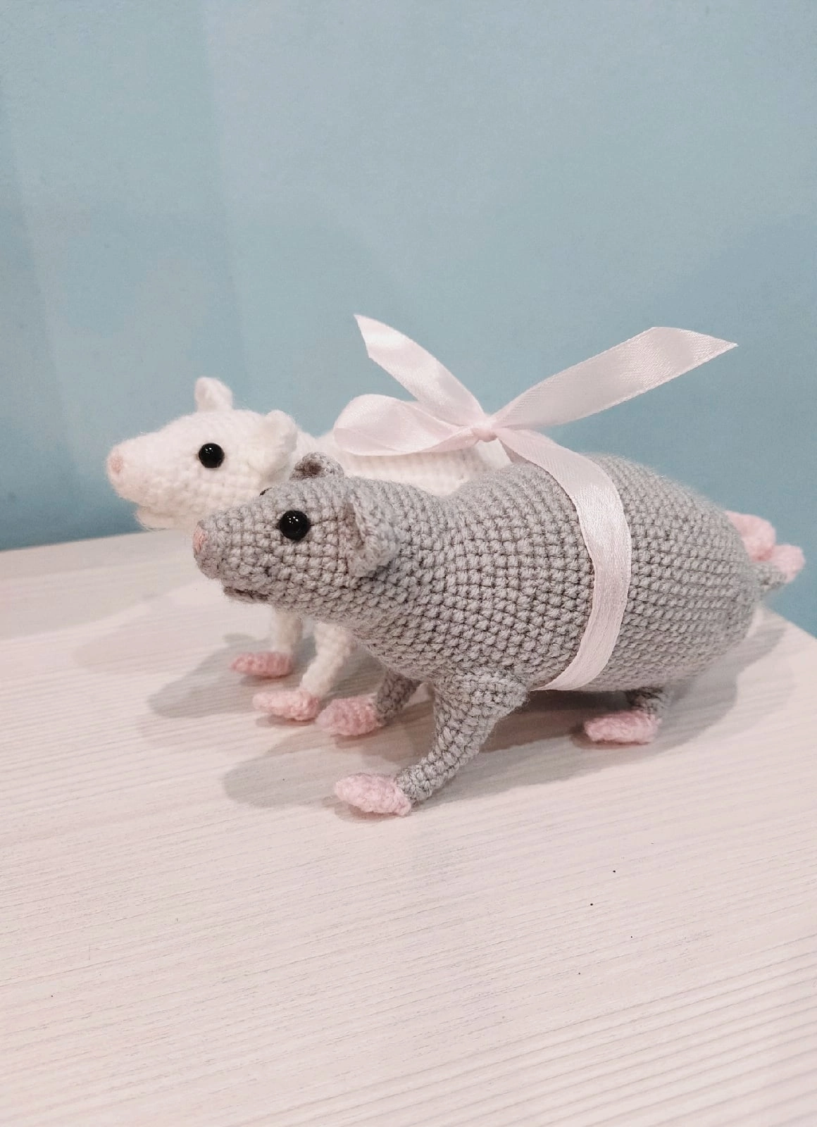 It's rats. - My, Needlework, Handmade, Needlework without process, Rat, Knitting, Crochet, Knitted toys, Longpost