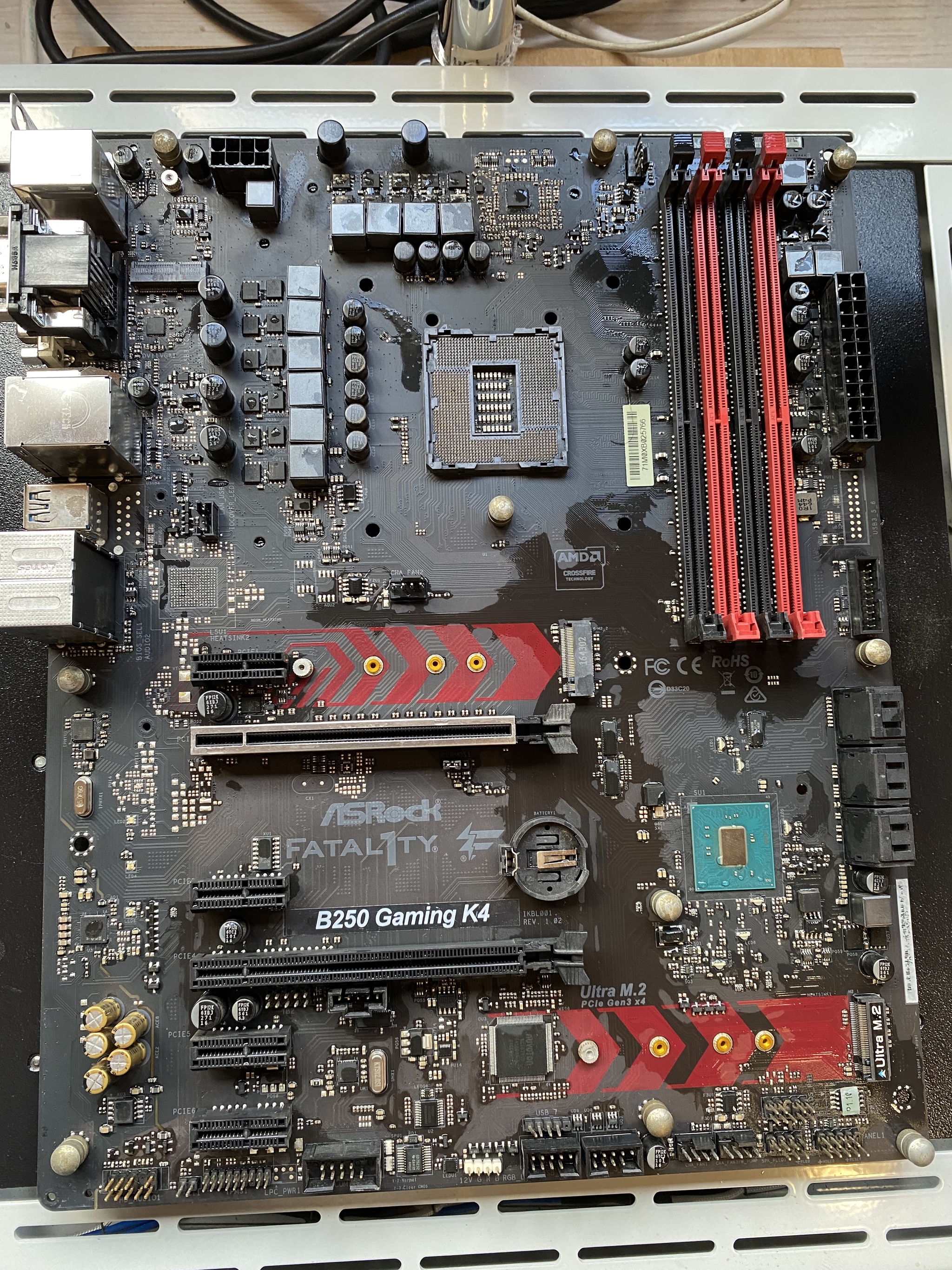 Repair Asrock B250 Gaming K4 - My, Repair of equipment, Motherboard, Computer Repair, Asrock, Socket, Longpost