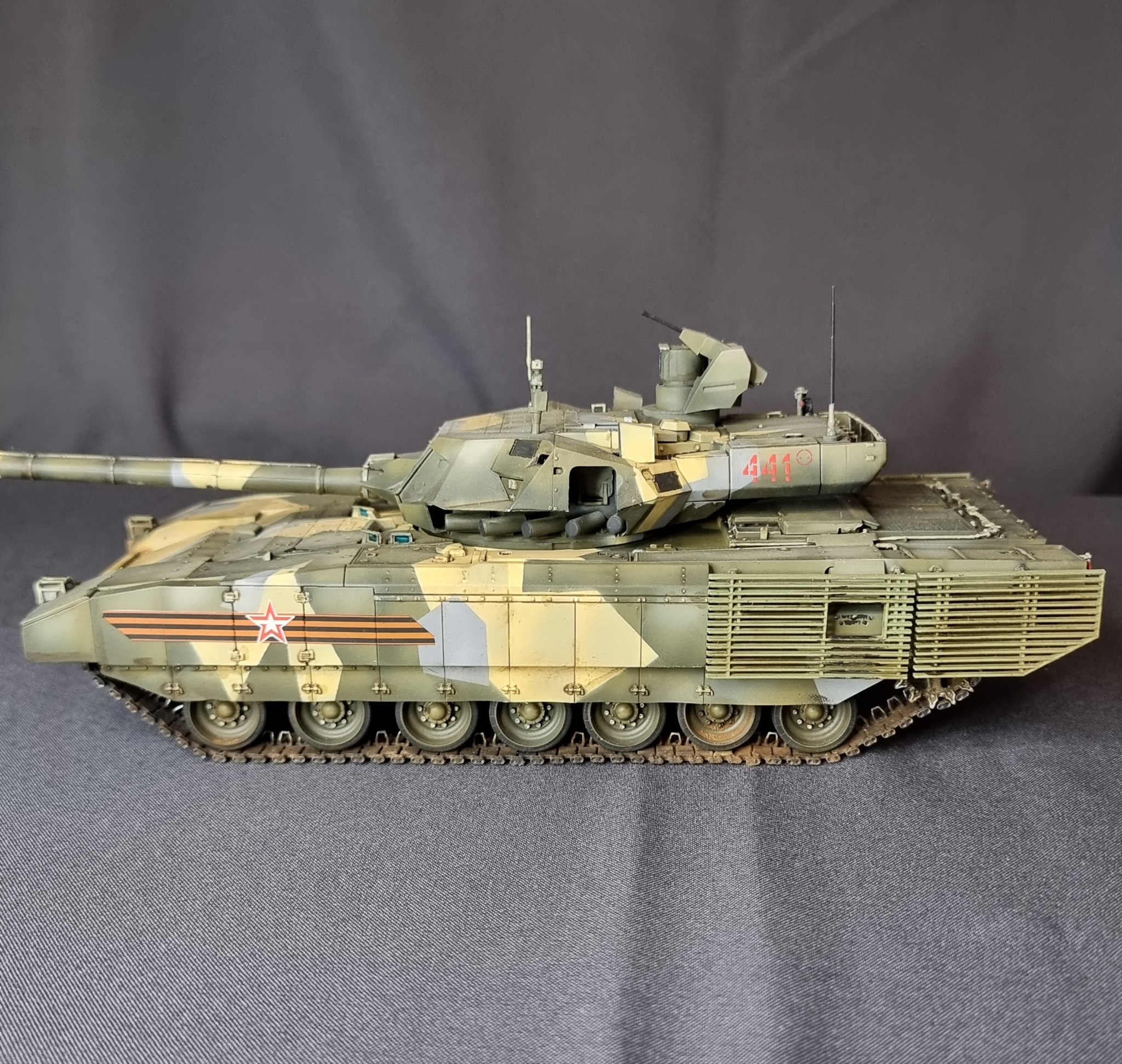 Armata, T-14 and T-15 family - My, Stand modeling, Scale model, Modeling, Painting miniatures, Collecting, Armata, t-14, t-15, 1:35, Longpost