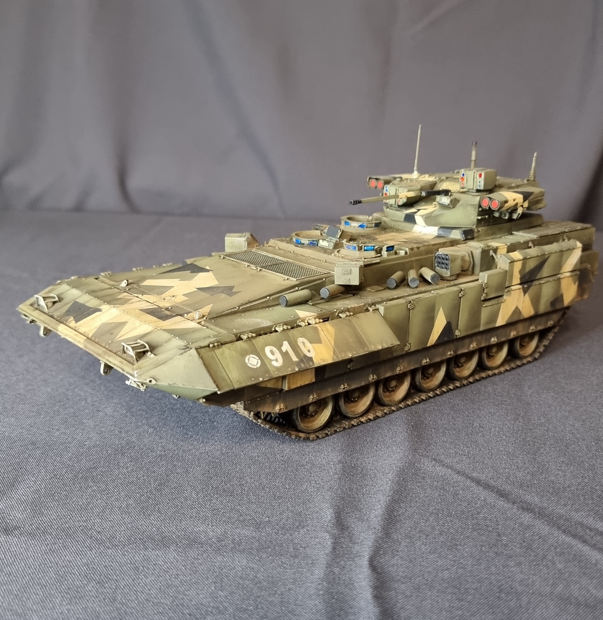 Armata, T-14 and T-15 family - My, Stand modeling, Scale model, Modeling, Painting miniatures, Collecting, Armata, t-14, t-15, 1:35, Longpost