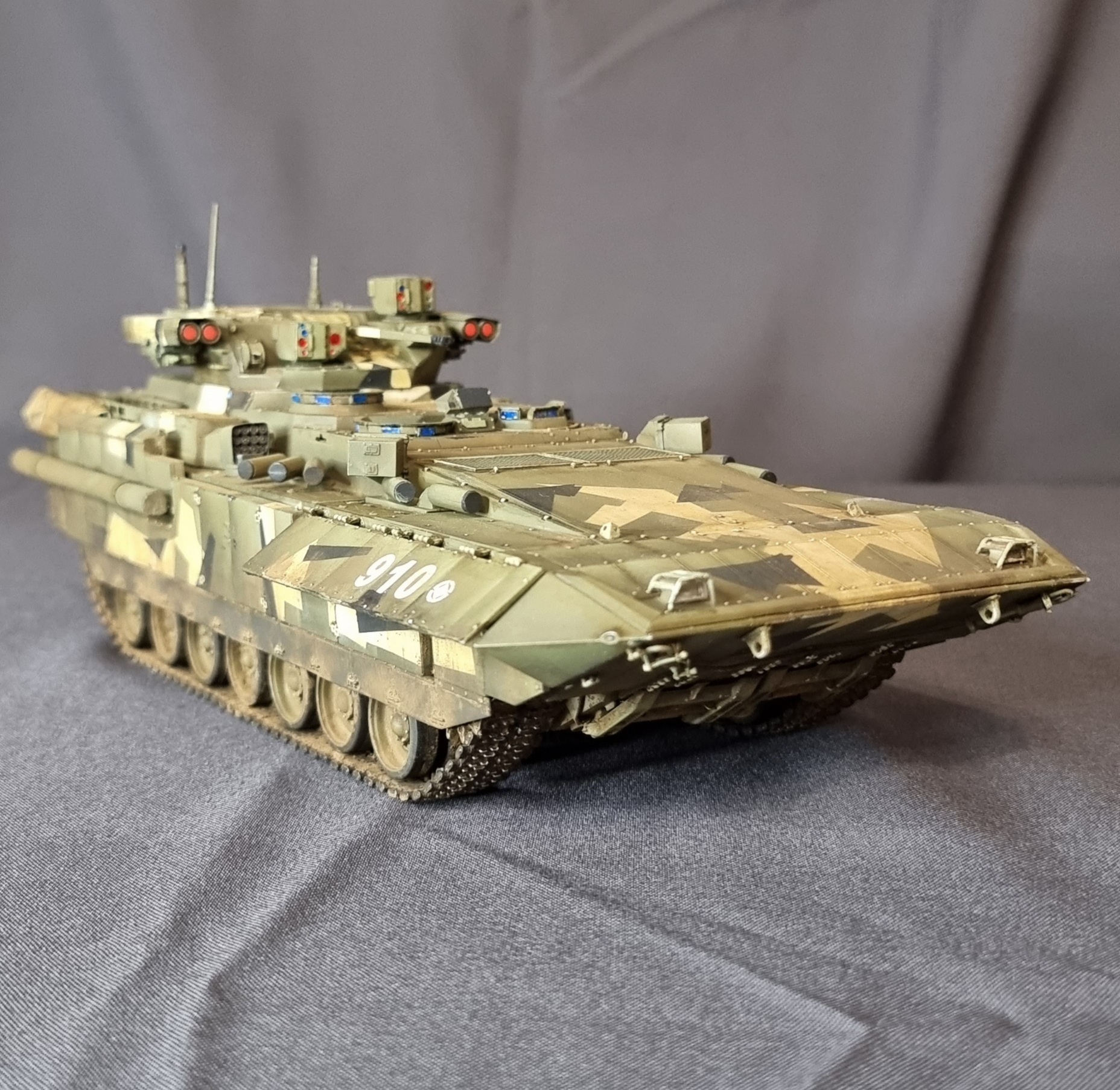 Armata, T-14 and T-15 family - My, Stand modeling, Scale model, Modeling, Painting miniatures, Collecting, Armata, t-14, t-15, 1:35, Longpost