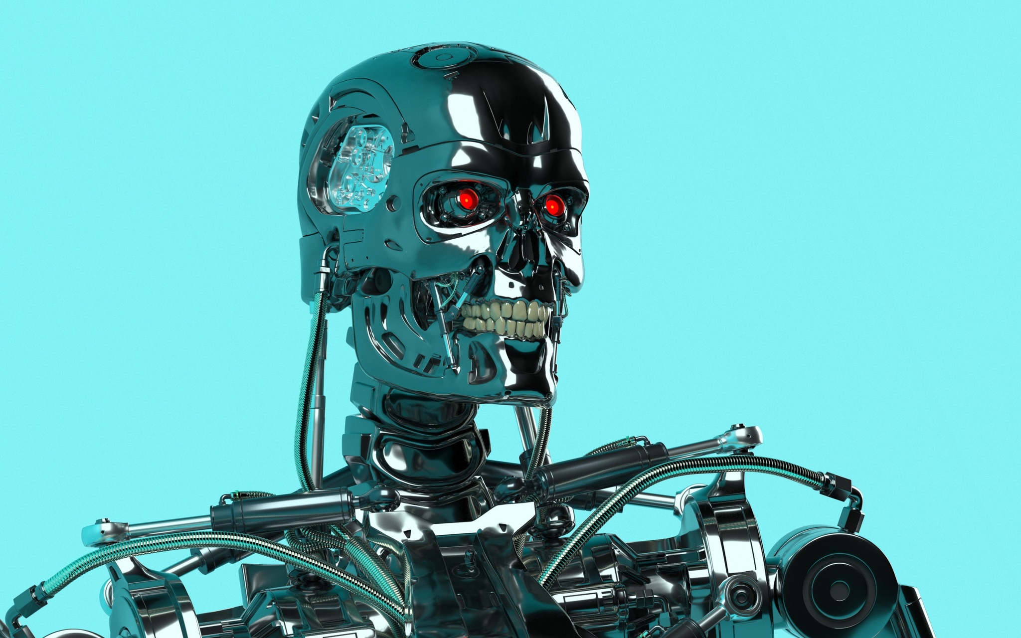 Terminator t-800 3d model V15 - Моё, 3D, 3D моделирование, Киберпанк, Фигурки, Компьютерная графика, Blender, 3D печать, Персонажи, Длиннопост