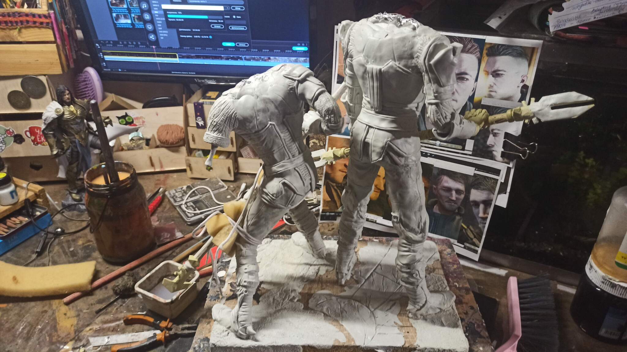 Work on figurines of Technomancer characters - My, Sculpture, Modeling, Needlework without process, Figurines, Kai Yara, The Technomancer, Art, Longpost