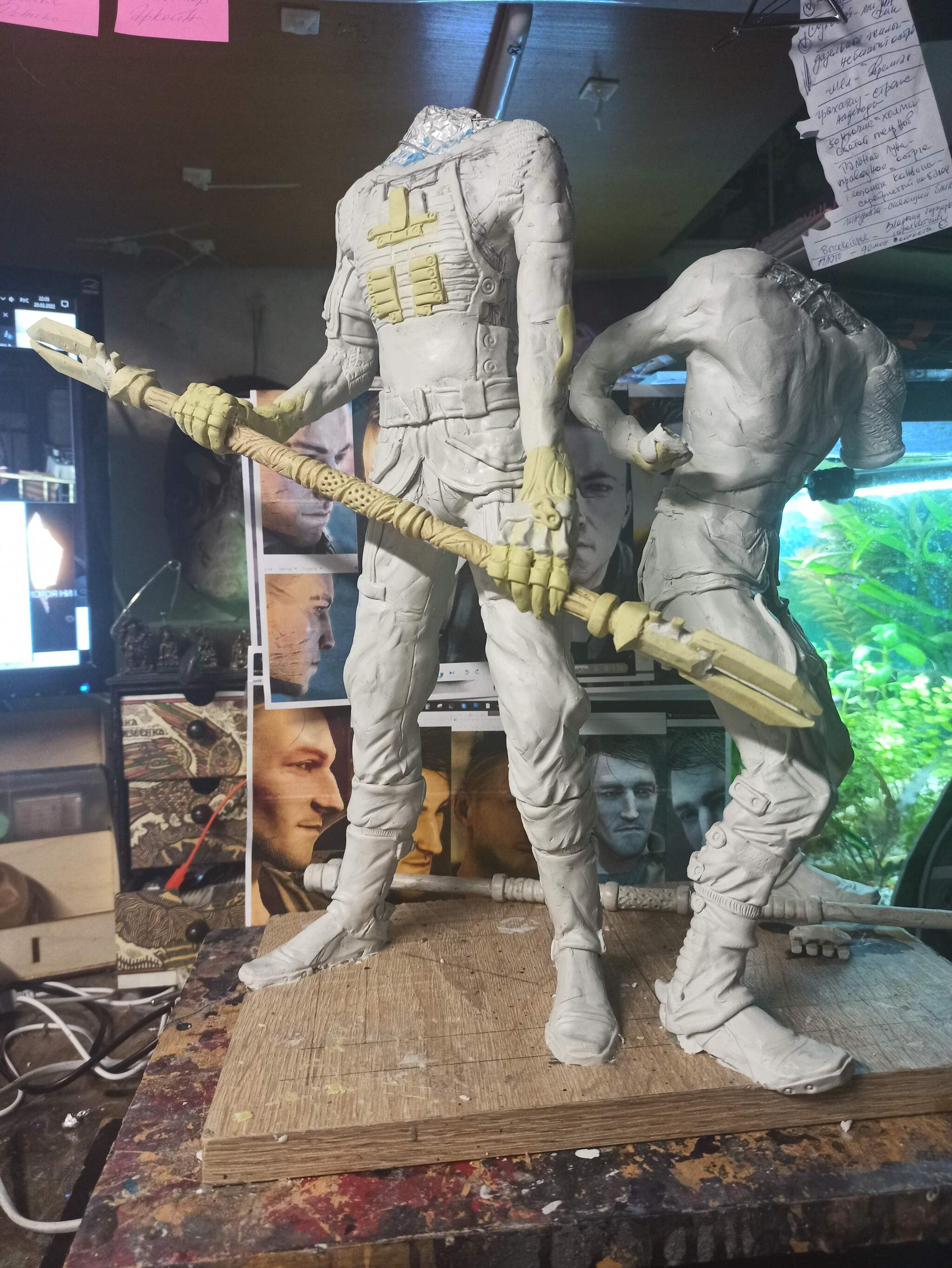 Work on figurines of Technomancer characters - My, Sculpture, Modeling, Needlework without process, Figurines, Kai Yara, The Technomancer, Art, Longpost