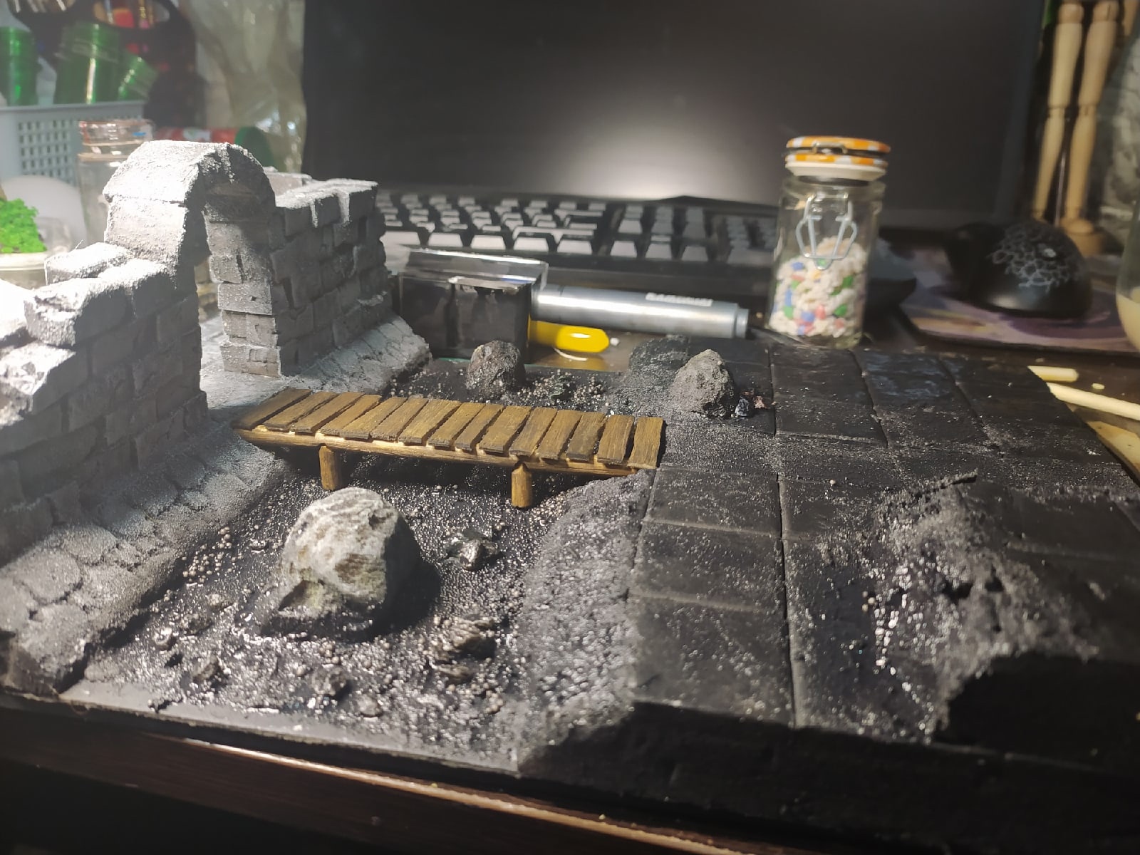 Diorama DnD - My, With your own hands, Diorama, Miniature, Dungeons & dragons, Longpost, Needlework with process