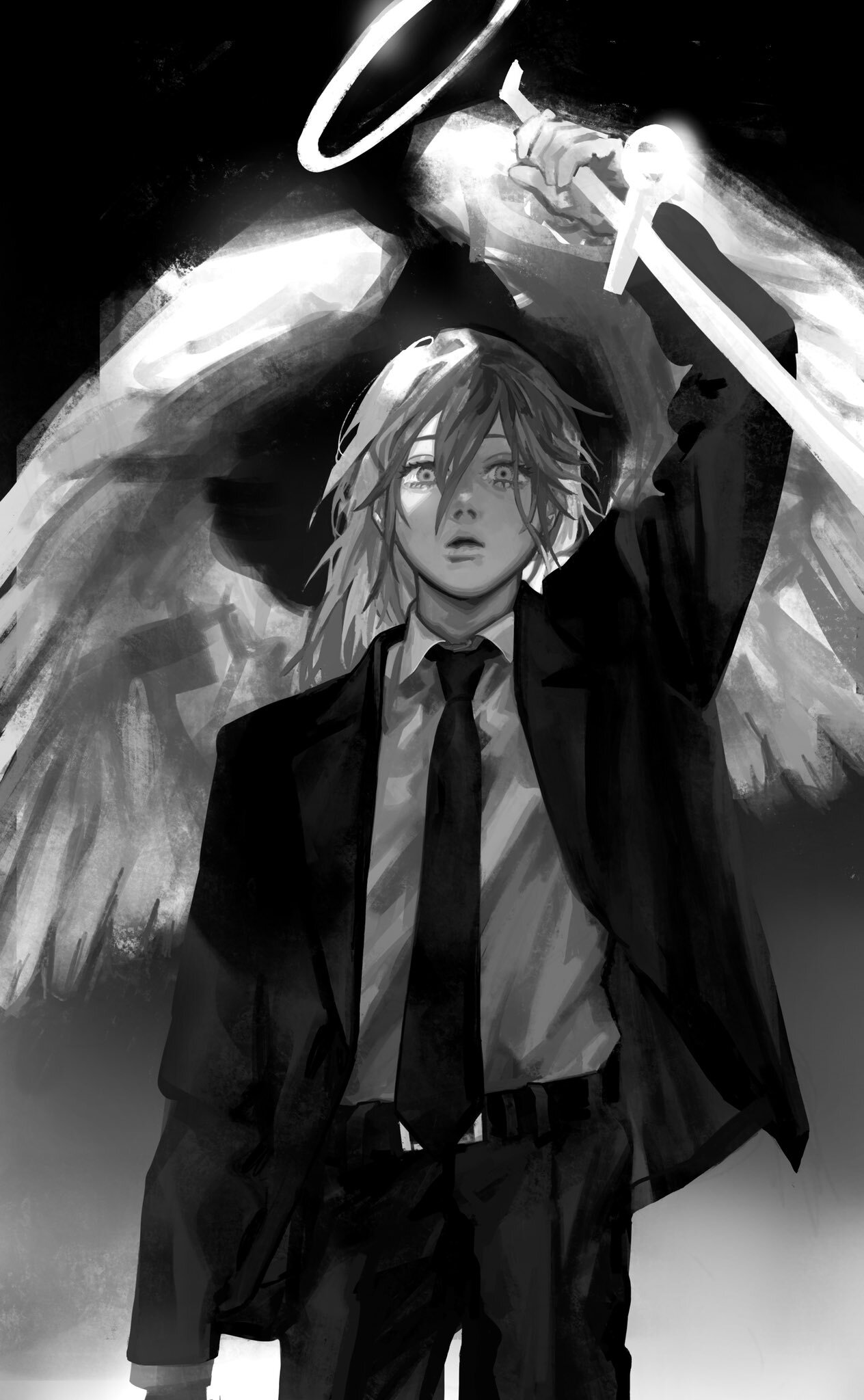 Chainsaw Man - Art, Anime, Manga, Anime art, Chainsaw man, Makima, Kishibe, Denji, Aki Hayakawa, Power, Quanxi, Reze, Longpost, Angel Devil