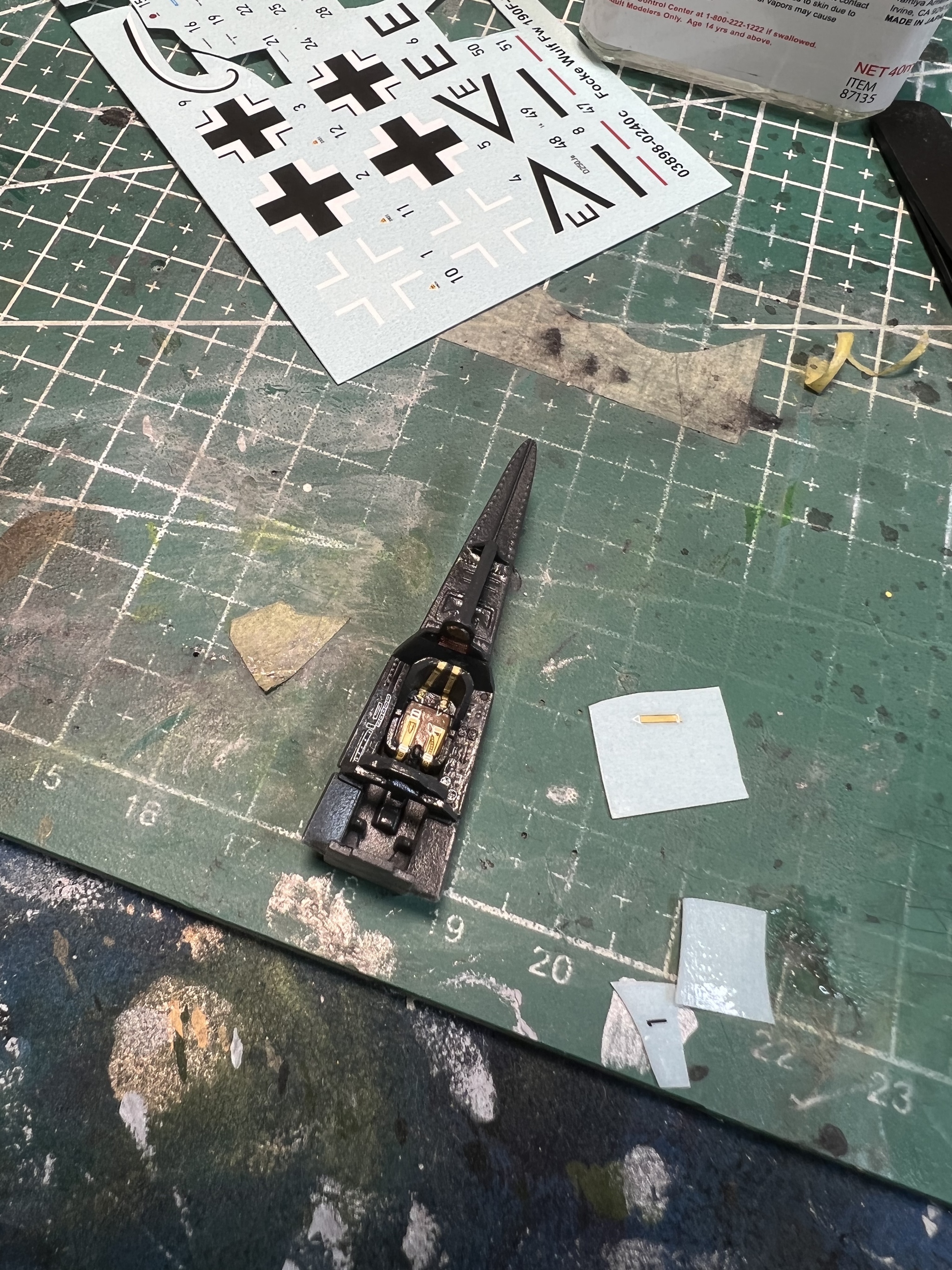 FW 190 1/72 revell - My, Modeling, Scale model, The Second World War, Aviation, Stand modeling, Longpost