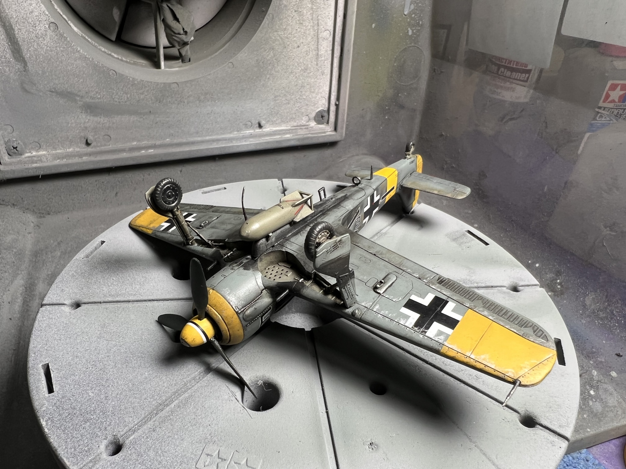 FW 190 1/72 revell - My, Modeling, Scale model, The Second World War, Aviation, Stand modeling, Longpost