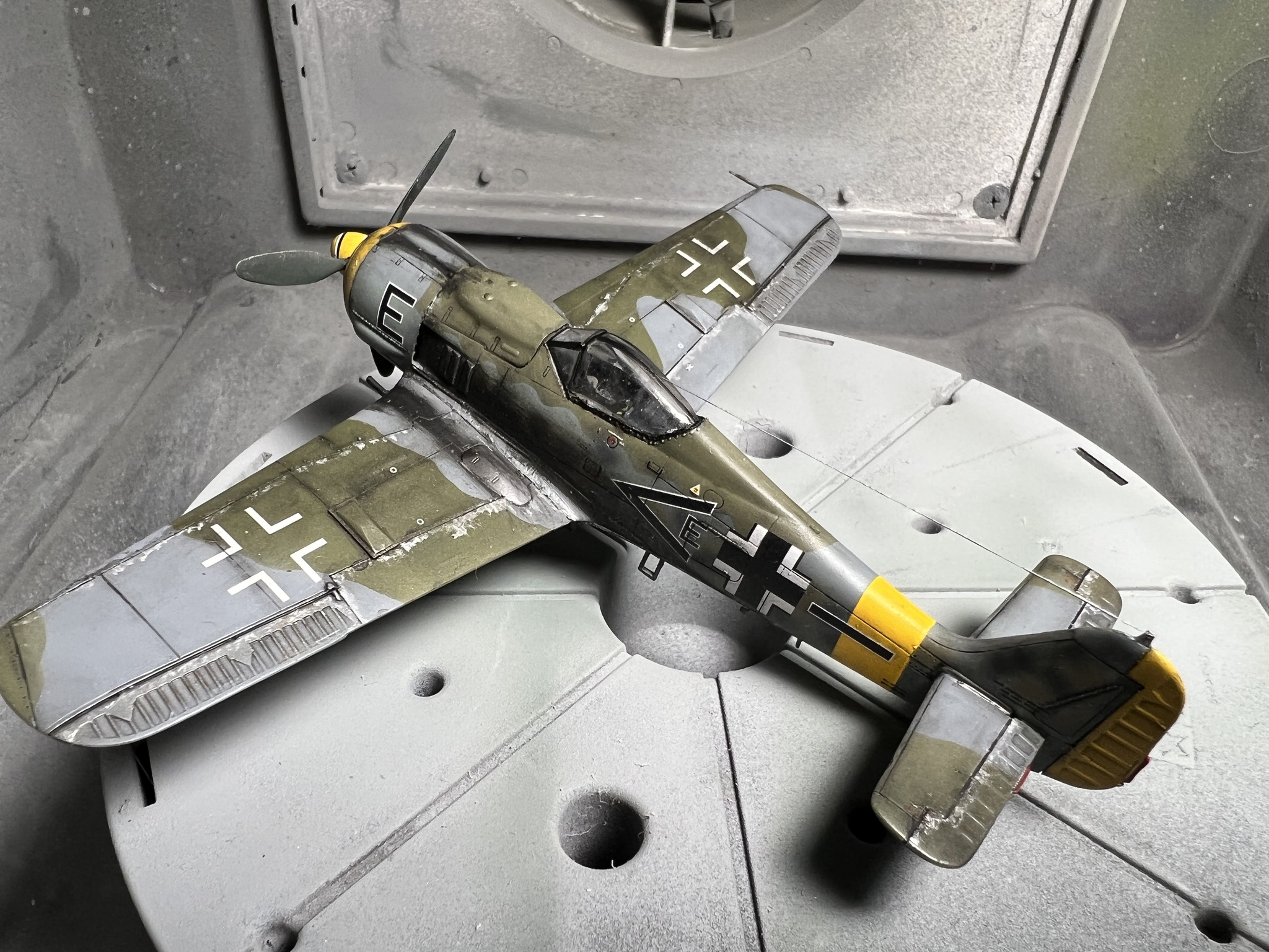 FW 190 1/72 revell - My, Modeling, Scale model, The Second World War, Aviation, Stand modeling, Longpost