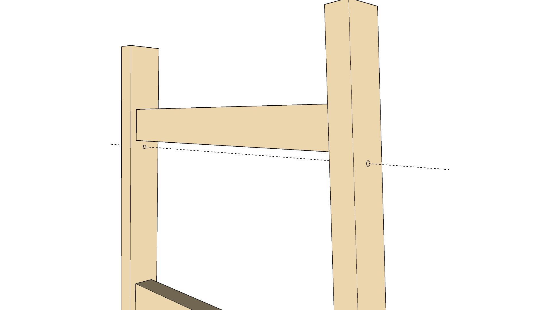 Stepladder with your own hands - My, Ladder, With your own hands, Wood products, SketchUp (program), Instructions, Woodworking, Longpost