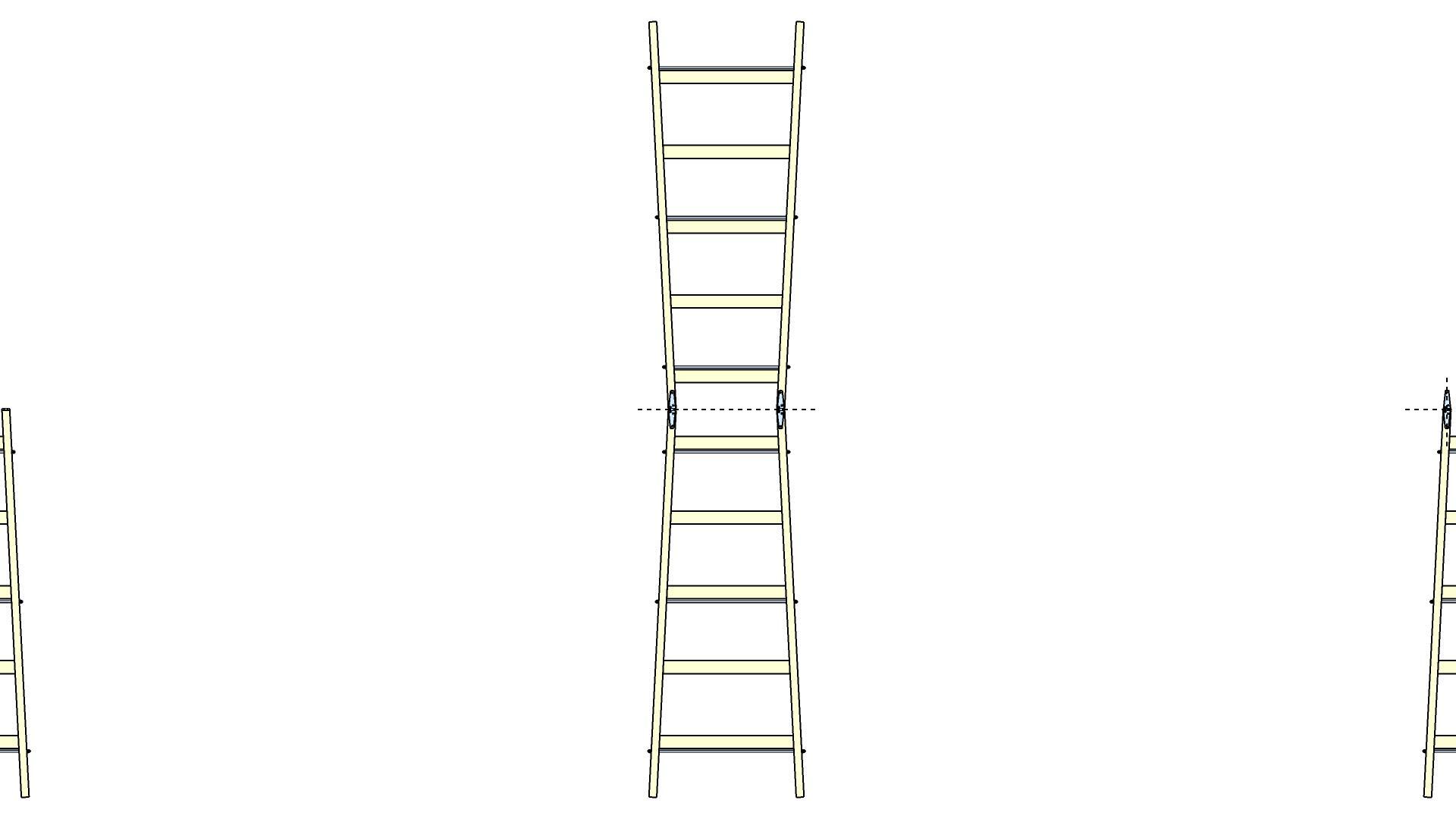 Stepladder with your own hands - My, Ladder, With your own hands, Wood products, SketchUp (program), Instructions, Woodworking, Longpost