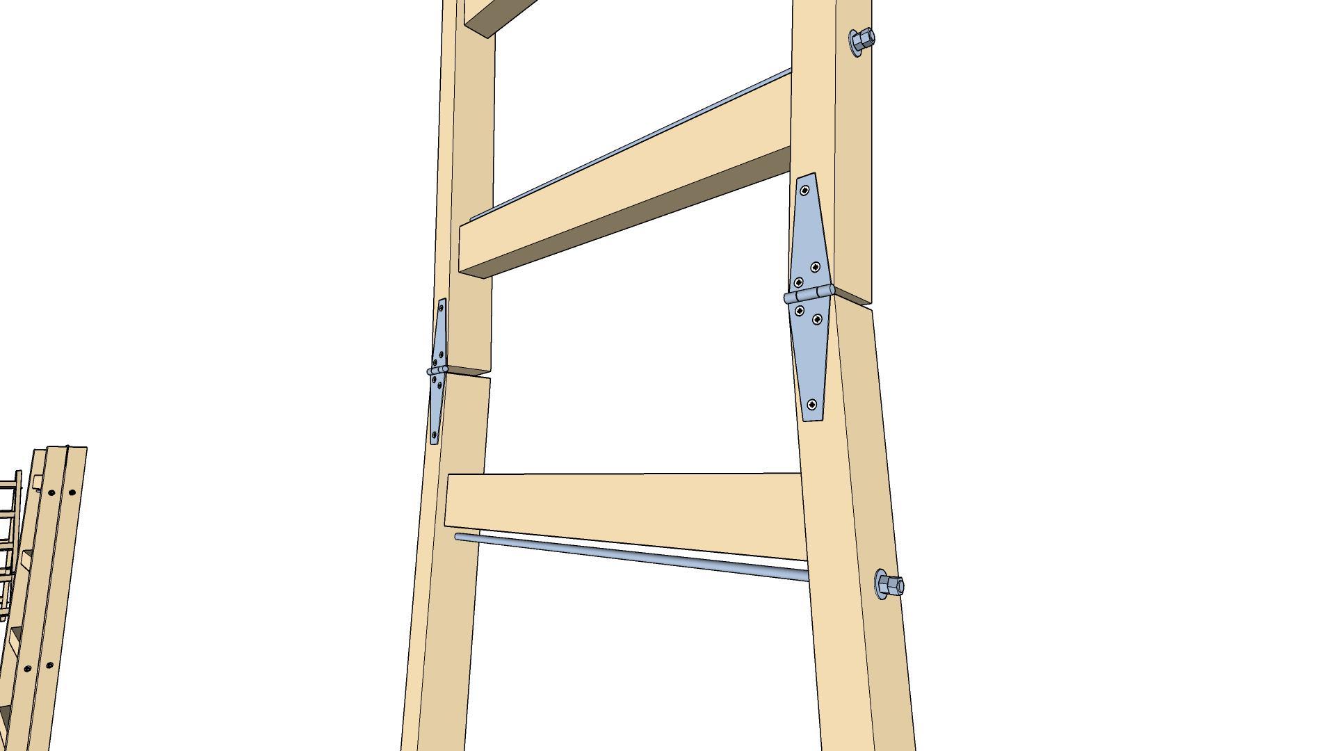 Stepladder with your own hands - My, Ladder, With your own hands, Wood products, SketchUp (program), Instructions, Woodworking, Longpost