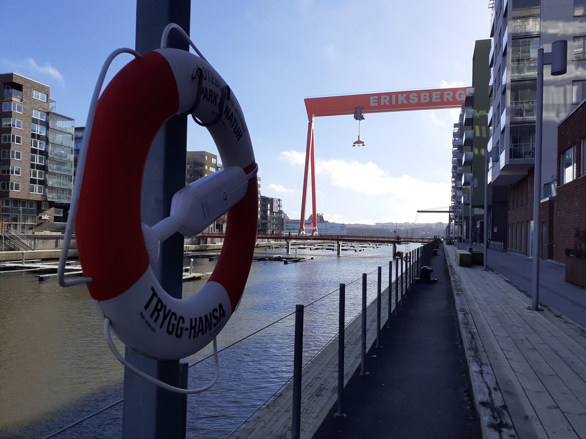 Gantry crane in Gothenburg, Eriksberg district - My, Sweden, Travels, Gothenburg, Industry, Longpost