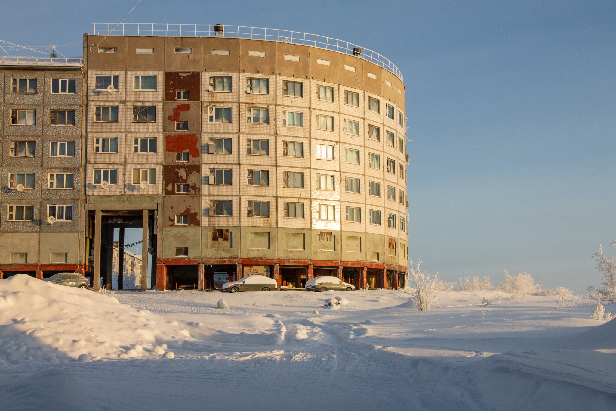 Vorgashor - My, Vorkuta, Vorgashor, Abandoned, The photo, Far North, Winter, Video, Longpost