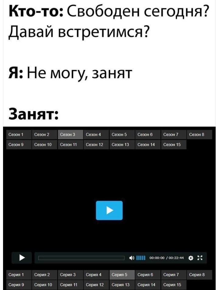 Я сегодня занят - Мемы, Сериалы, Картинка с текстом, Юмор