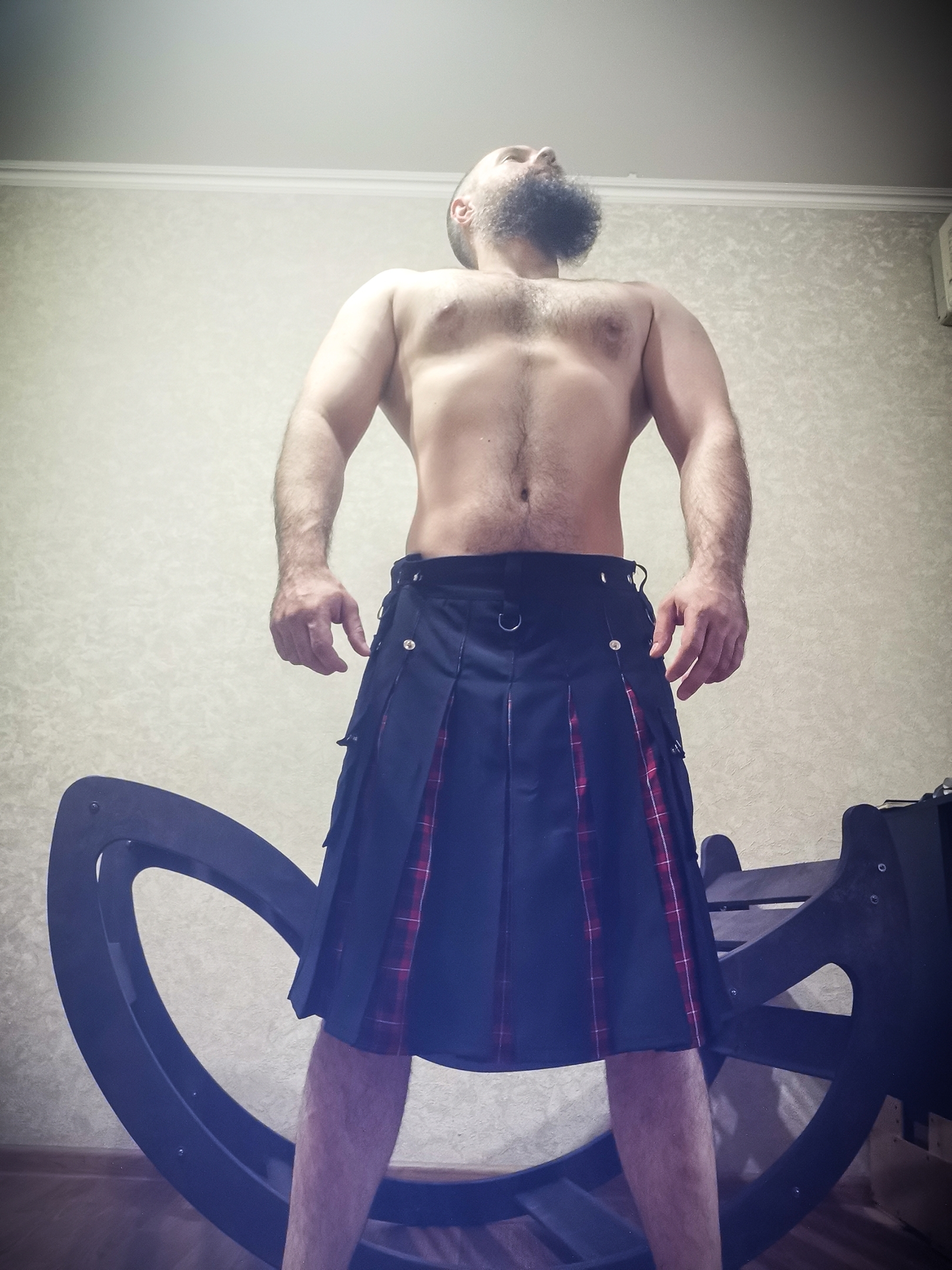 Kilts were given a ride - NSFW, My, Playgirl, Muscle, Guys, Mr Playgirl, Torso, Hairiness, Men, Kilt, Beard, Longpost, Author's male erotica