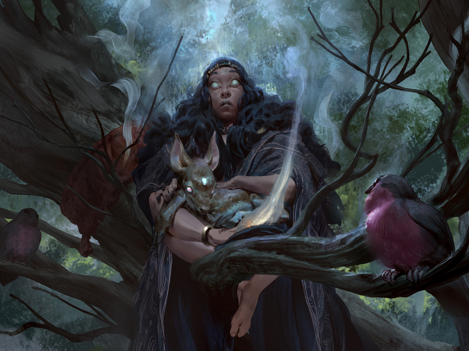 Artist Even Amundsen - Magic, Monster, Fantasy, Girls, Magic: The Gathering, Dark fantasy, Longpost, Lord of the Rings