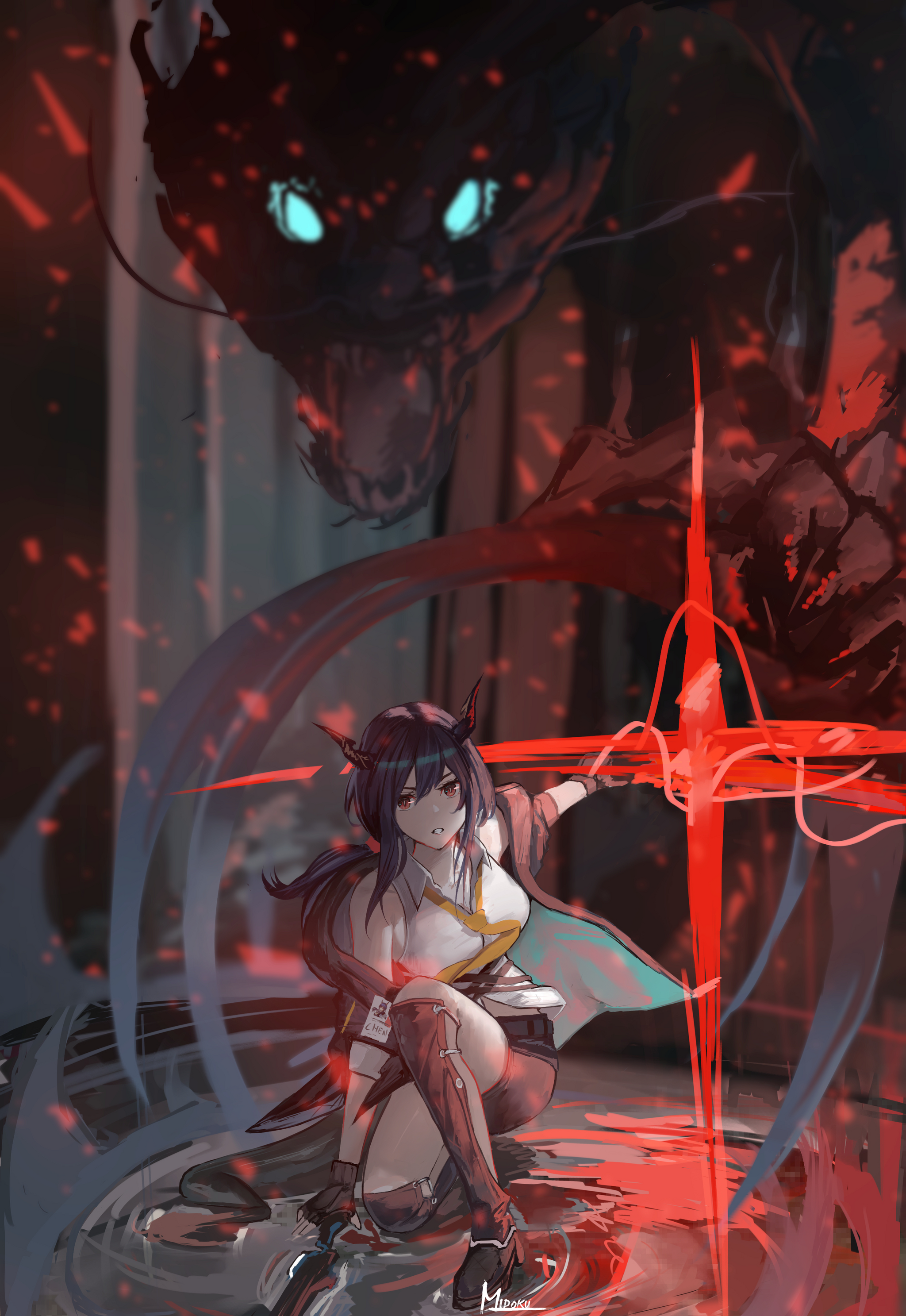 Arknights operator's - Anime, Anime art, Arknights, Dusk (Arknights), Warfarin, Suzuran, Frostleaf, Ambriel, Rosmontis, Ceobe (Arknights), Amiya, Flint (Arknights), Surtr, Exusiai, Ling, Whislash, Chen (Arknights), Longpost