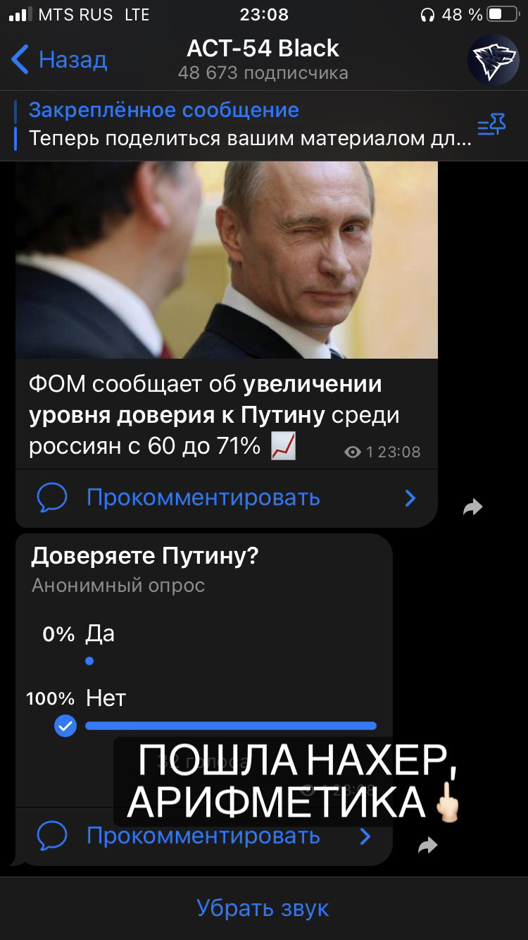 Не могу в цифры, тяжело такое... - Моё, Политика, Владимир Путин, Президент, Instagram, Опрос