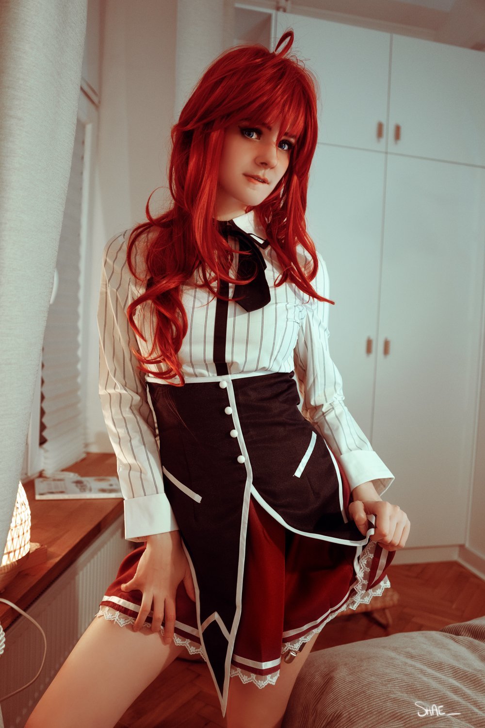 Rias Gremory by Shaeunderscore - NSFW, Girls, Anime, Rias Gremory, Shaeunderscore, High School DXD, Cosplay, Erotic, Underwear, Booty, Longpost