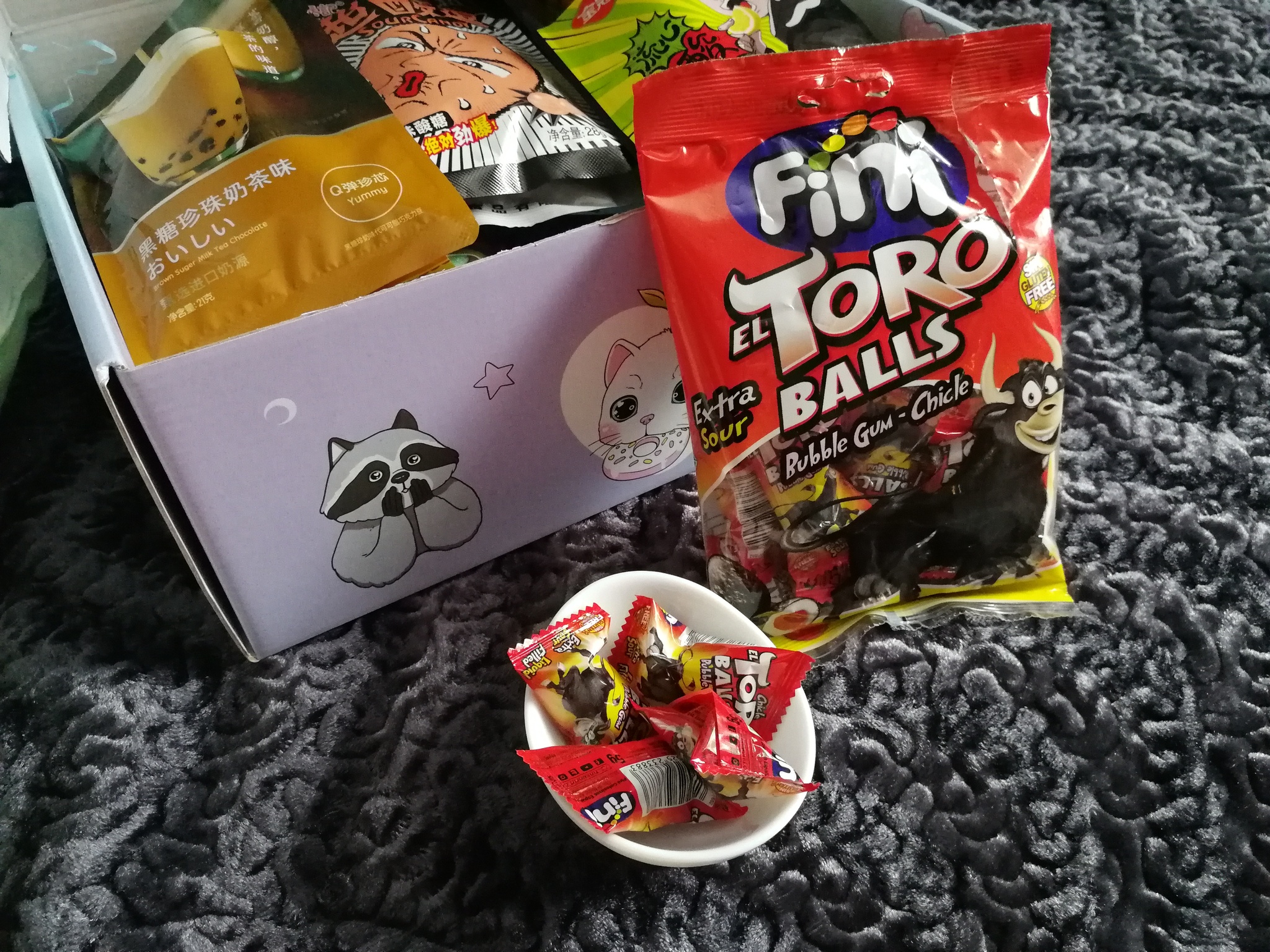 Sweet Box with Asian delicacies - My, Yummy, Snack, Candy, Marmalade, Snacks, Longpost, Noodles