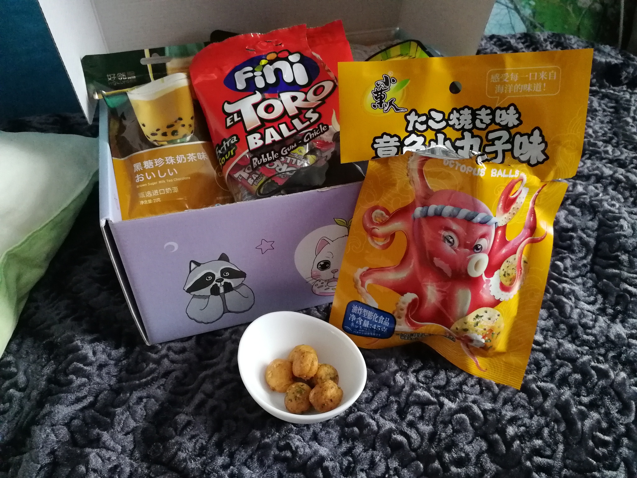 Sweet Box with Asian delicacies - My, Yummy, Snack, Candy, Marmalade, Snacks, Longpost, Noodles