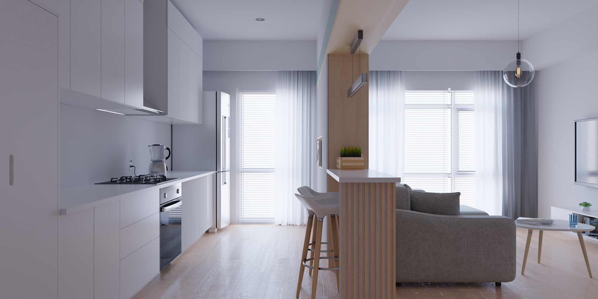 Render of the apartment (cycles/preetham) - My, Render, Interior, Design, Interior Design, Visualization, Cosiness, Apartment, Blender