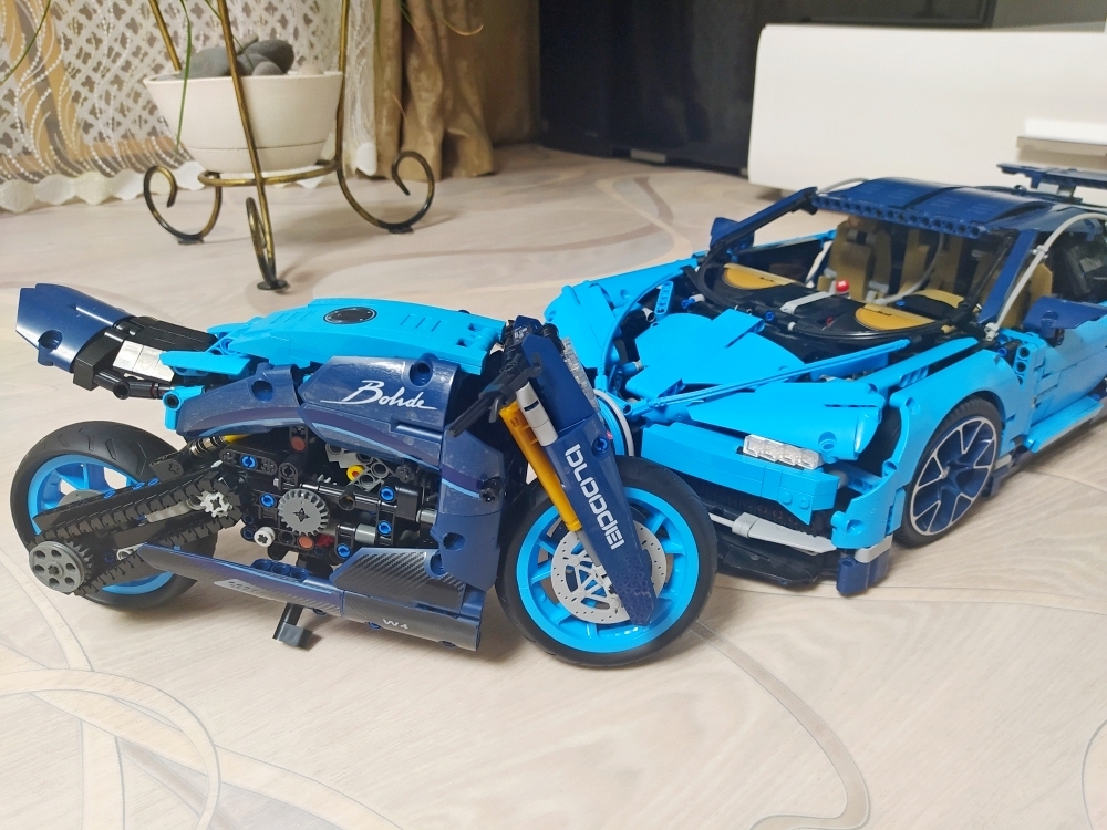 Motorcycle from Kbox - Duoodel Diavel 10217 - My, Lego, Constructor, Hobby, Toys, Chinese goods, Analogue, Moto, Enthusiasm, Longpost