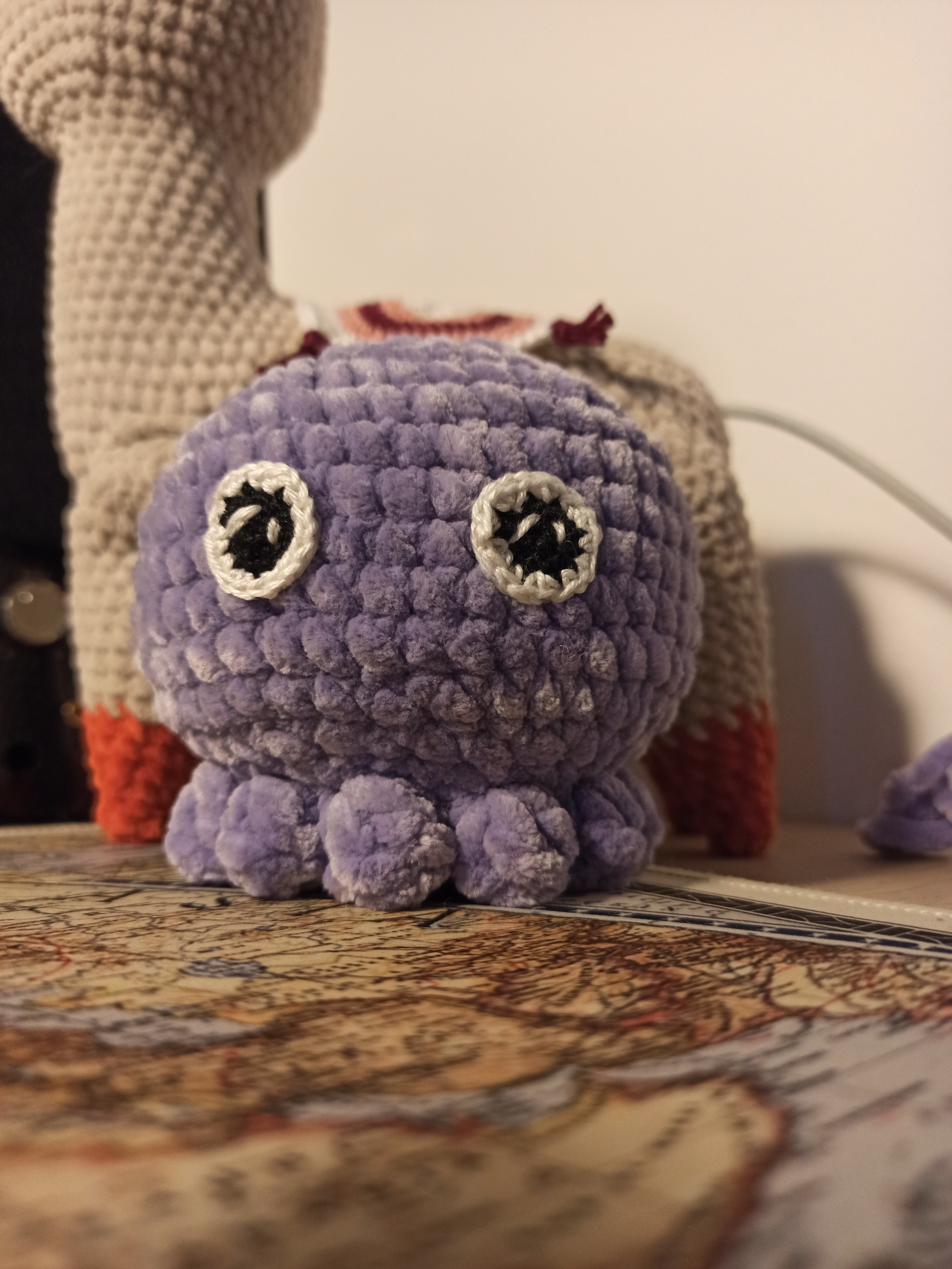 Octopus - My, Crochet, Octopus, Milota, Longpost, 