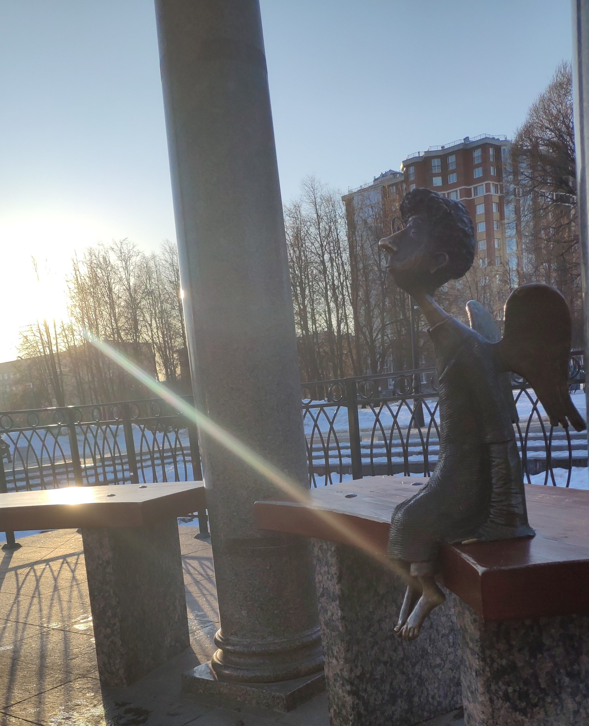 A Ray of Good - Kindness, Spring, Sculpture, Angel, Saint Petersburg