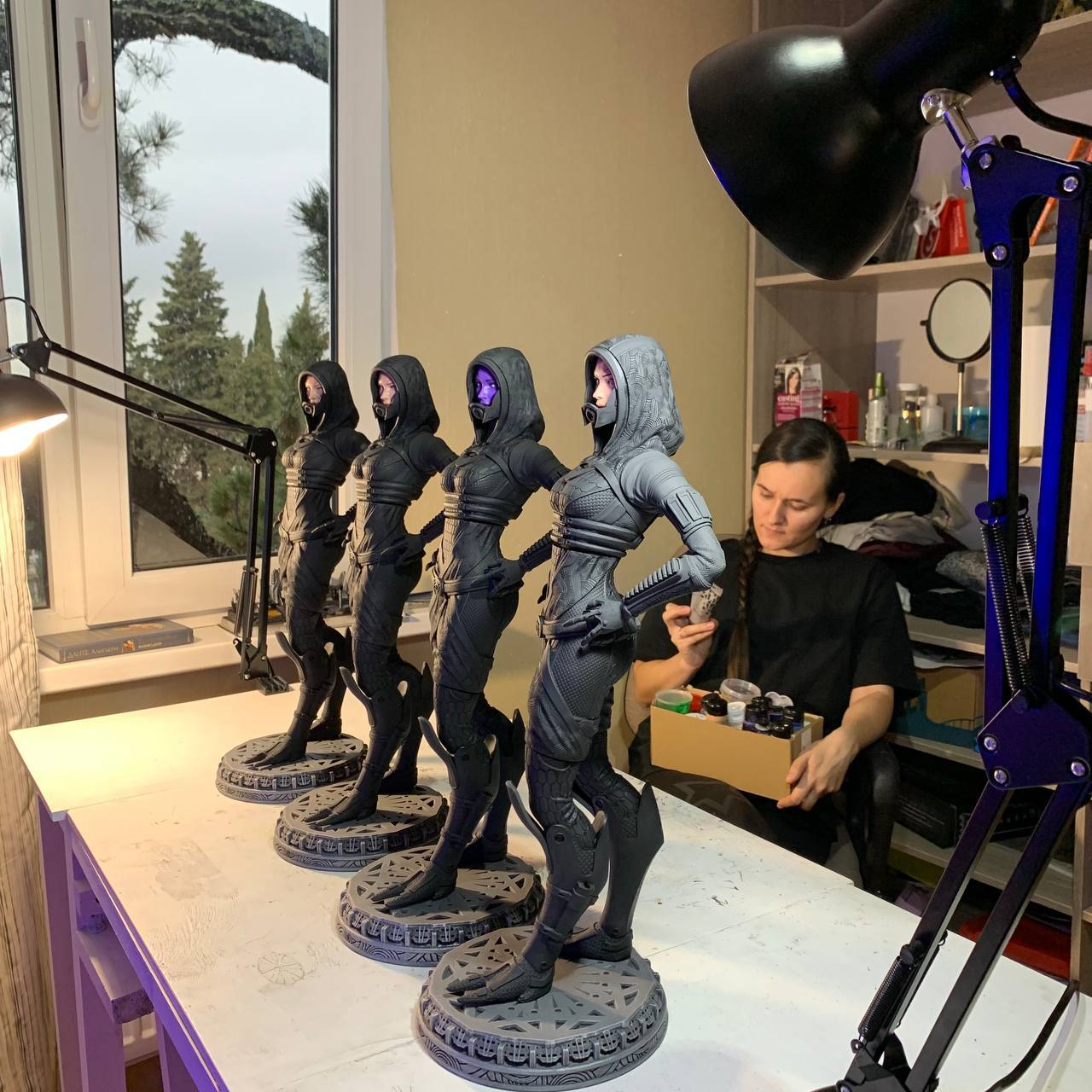 Tali Zor Squad - Tali zorah, Mass effect, Painting miniatures, 3D, 3D печать, 3D printer, Figurines, Craft, Video, Longpost, 