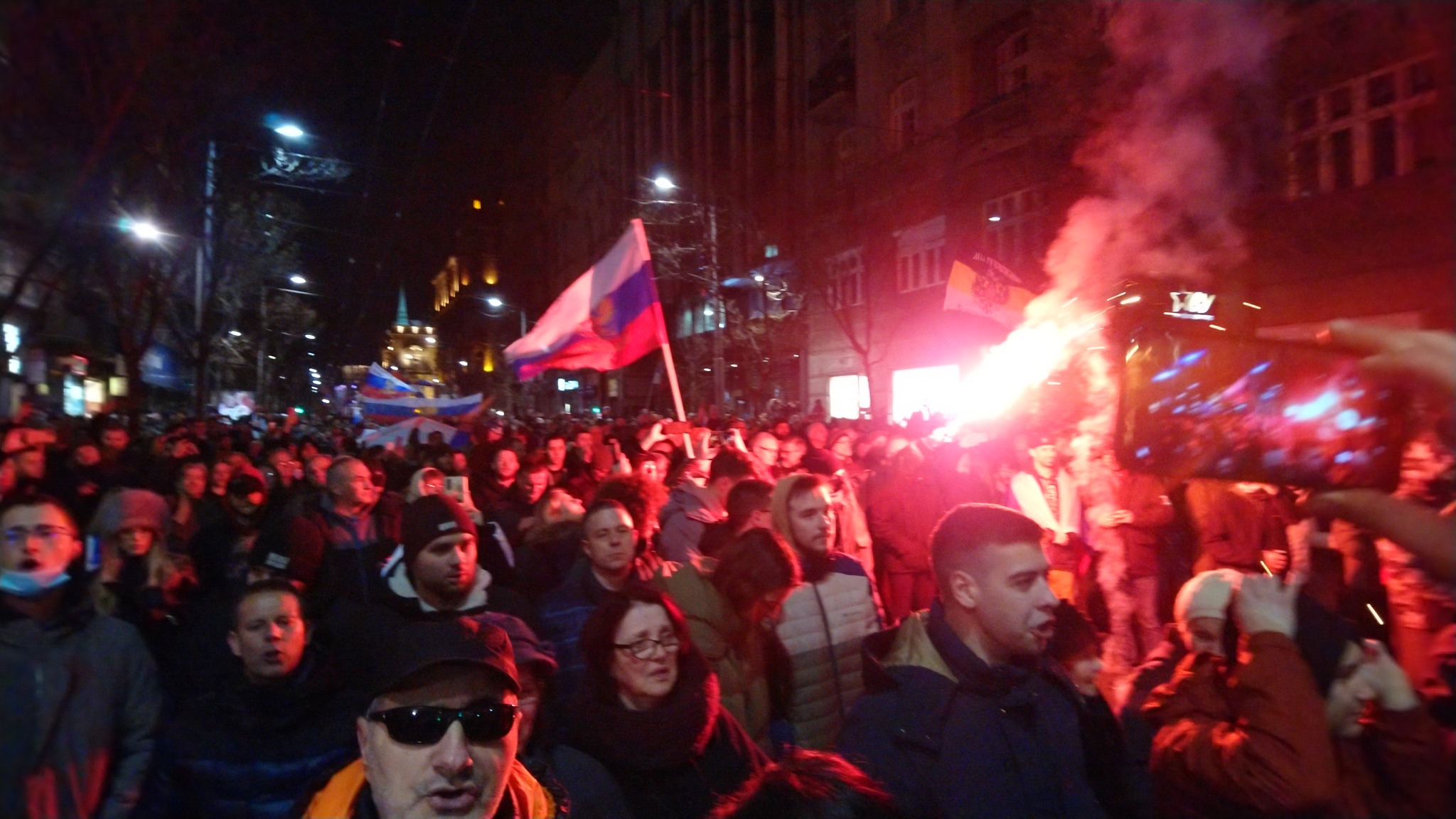 Митинг в Сербии в поддержку русским - Политика, Евросоюз, Митинг, ДНР, СМИ и пресса, Сербия, Видео, Длиннопост, 