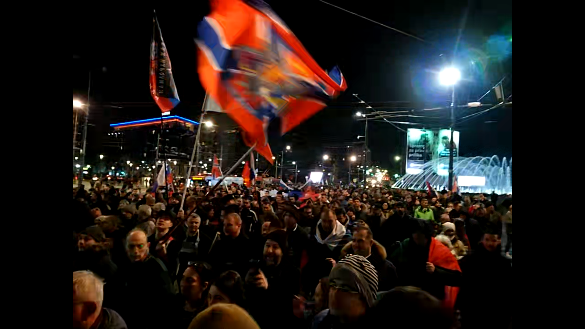 Митинг в Сербии в поддержку русским - Политика, Евросоюз, Митинг, ДНР, СМИ и пресса, Сербия, Видео, Длиннопост, 