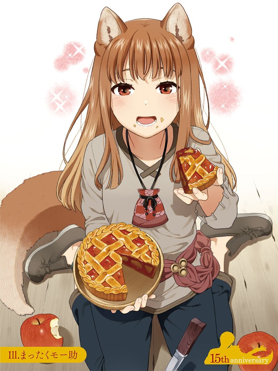 Вiлк - Holo, Волчица и пряности, Аниме, Anime Art, Арт, Animal Ears, Длиннопост, 