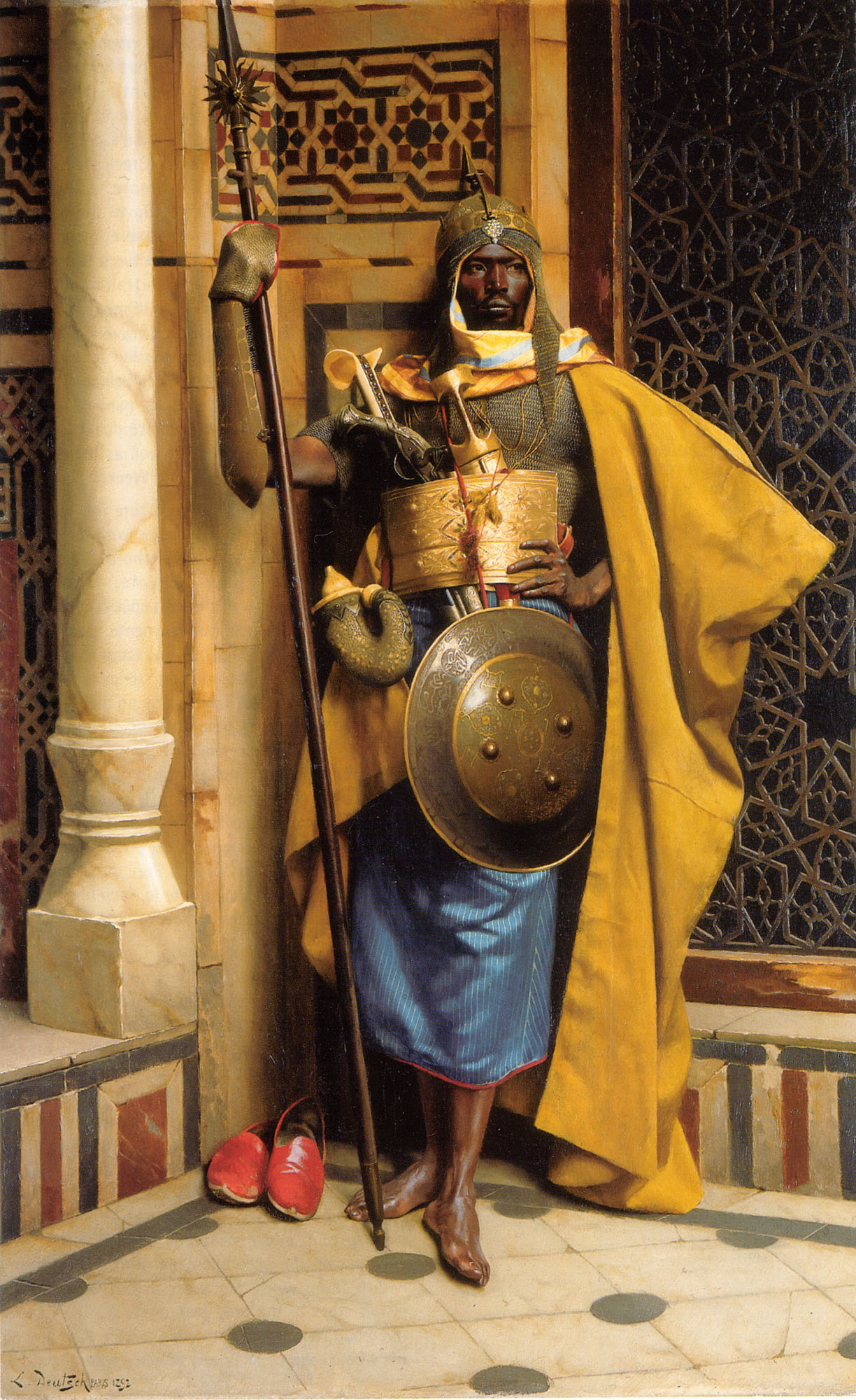 The Palace Guard, Ludwig Deutsch, oil on canvas, 1892 - Painting, Guards, 