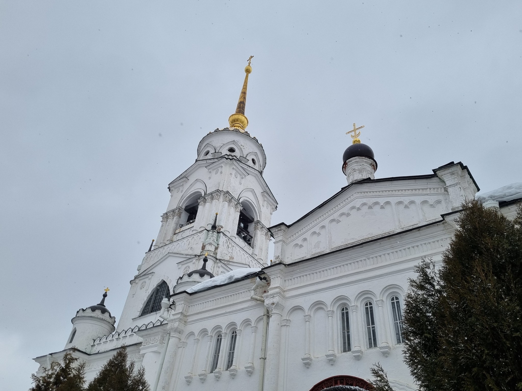 Красоты старинного города - Моё, Фотография, Мобильная фотография, Фото на тапок, Снег, Зима, Длиннопост, Город Владимир