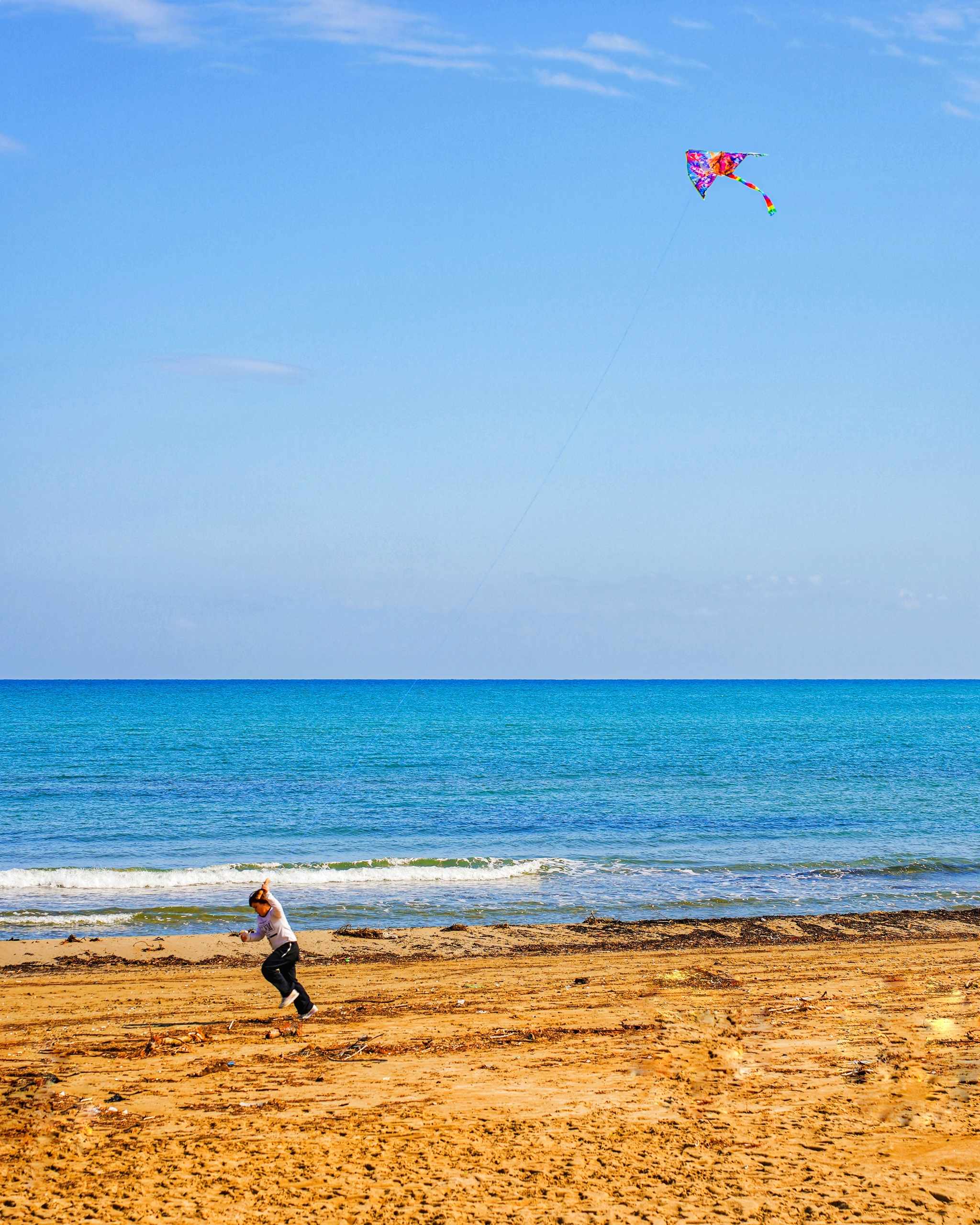 Peaceful Sky - My, Greece, Crete, Rethymnon, Kite, The photo, 