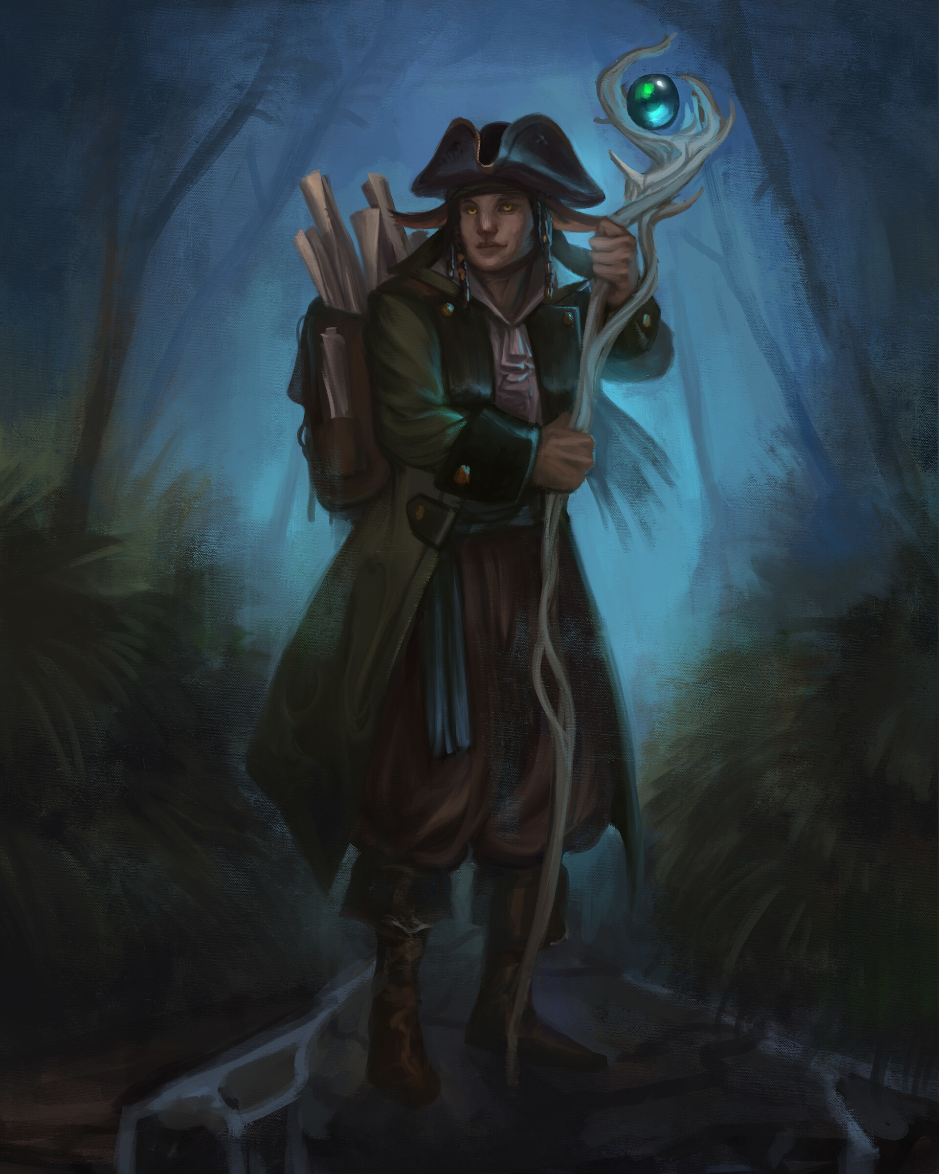 Caio Santos - Art, Fantasy, Monster, Magic, Characters (edit), Elden Ring, Robert Jordan's Wheel of Time, Dark fantasy, Illustrations, Longpost, GIF, Drawing process