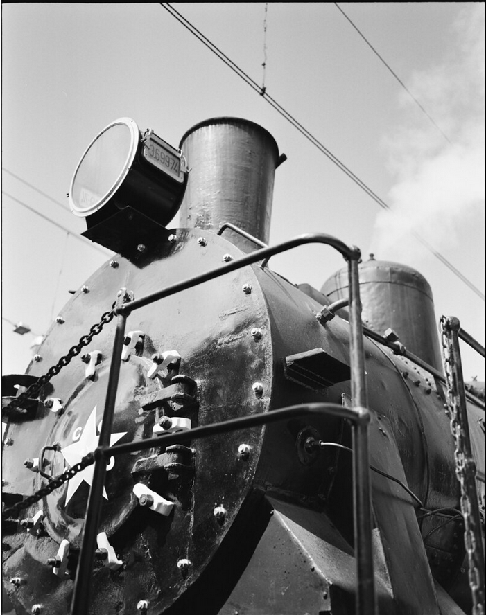 Steam locomotive - The photo, Film, Medium format, Black and white photo, Locomotive, Pentax 67, Longpost, 